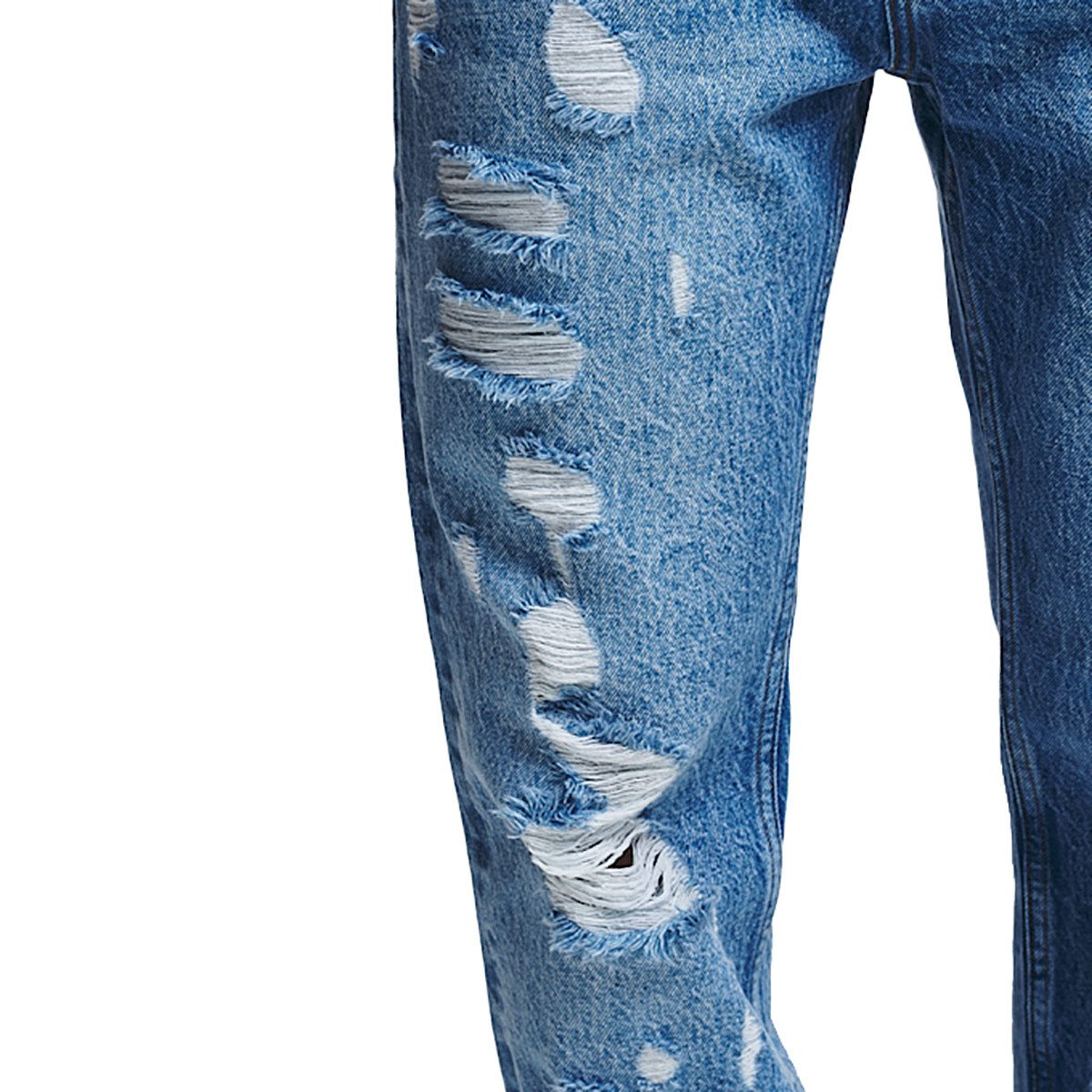 Bequeme Jeans 2Y Studios 2Y Firio Destroyed Straight Jeans