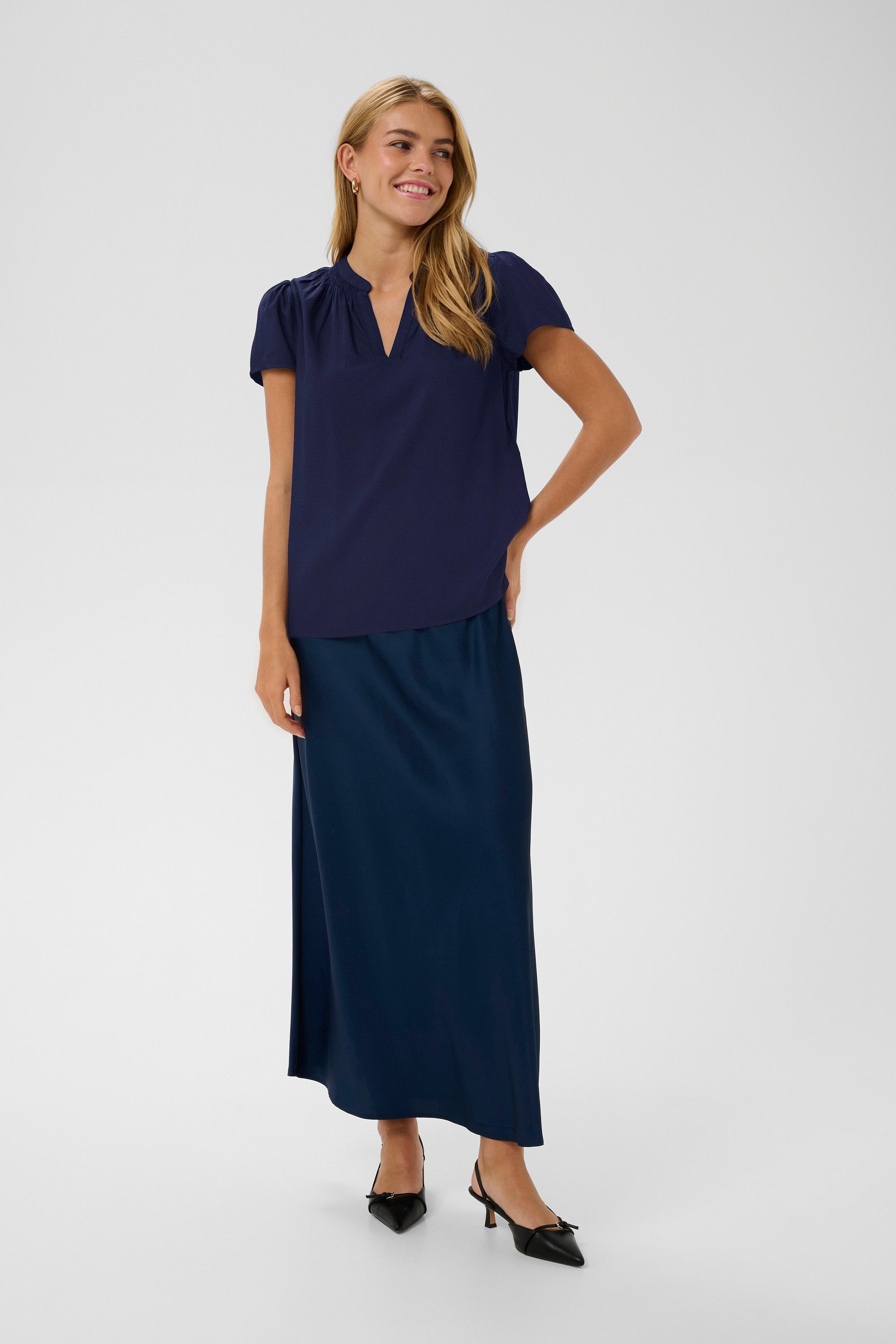Saint Tropez Kurzarmbluse Kurzarm-Bluse BrittaSZ