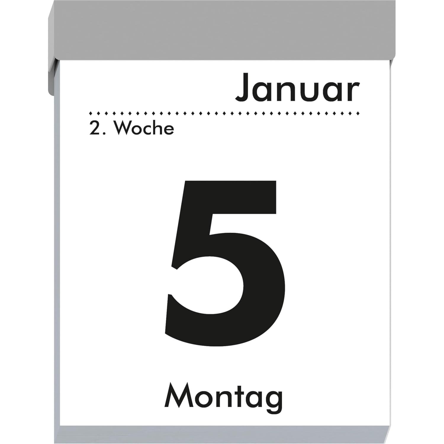 ZETTLER Abreißkalender ZETTLER Tagesabreißkalender M 2026 5,4x7,2 cm mit Sudokus