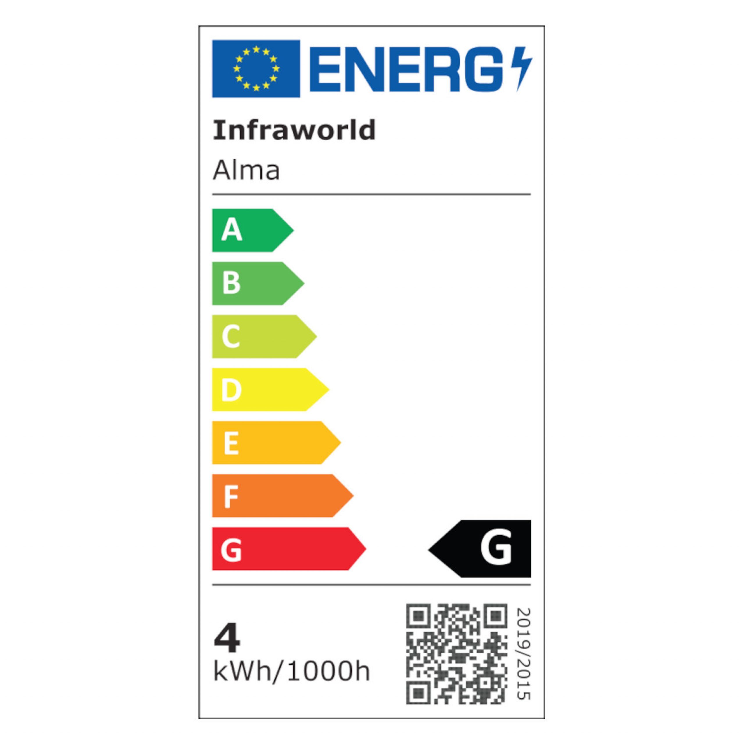 Infraworld Saunaleuchte Infraworld LED Lampe Alma Saunaleuchte Saunalicht Saunazubehör S2350