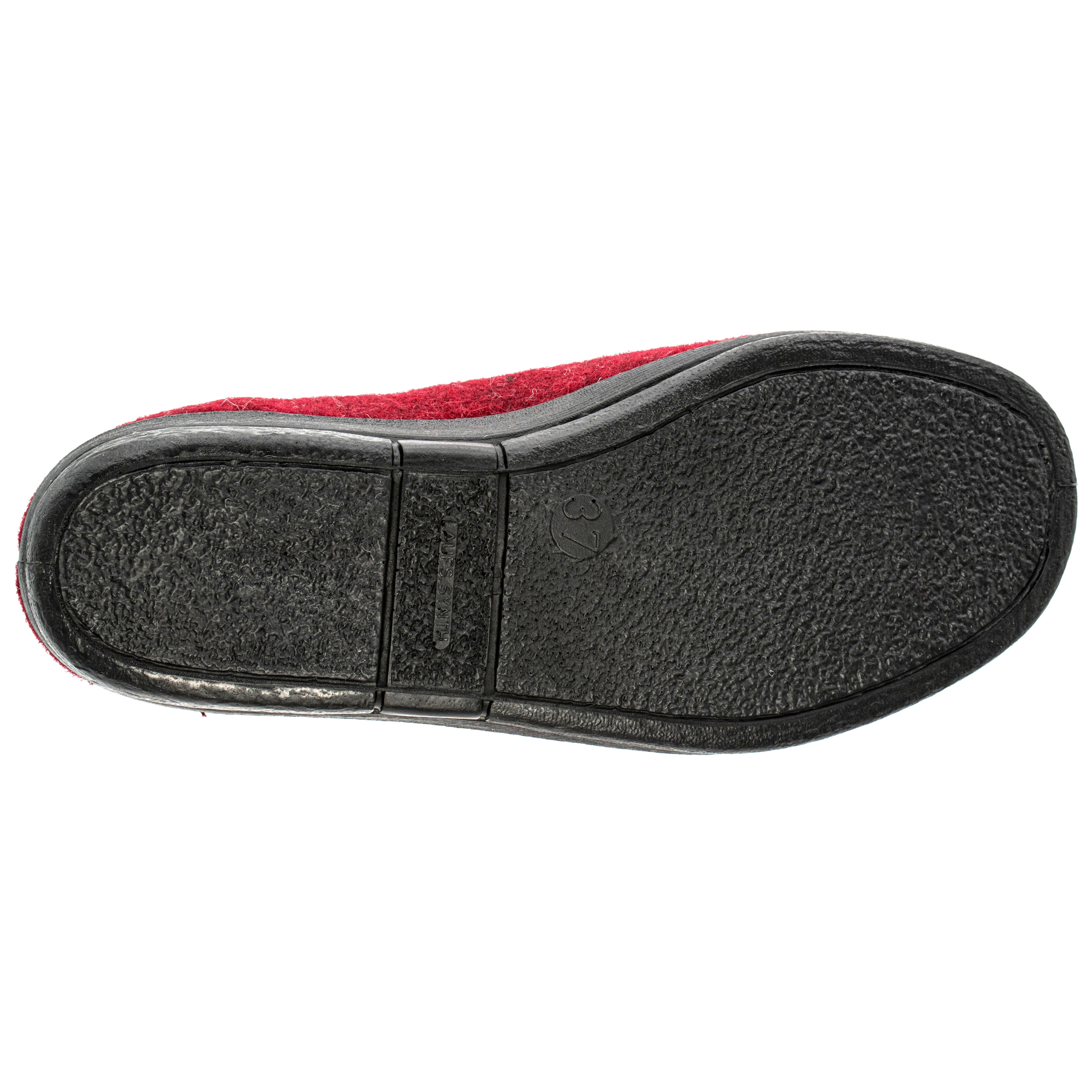 Fischer-Markenschuh Dora Hausschuh zum Schlupfen, Schurwollfutter, Wollfilz, wärmend