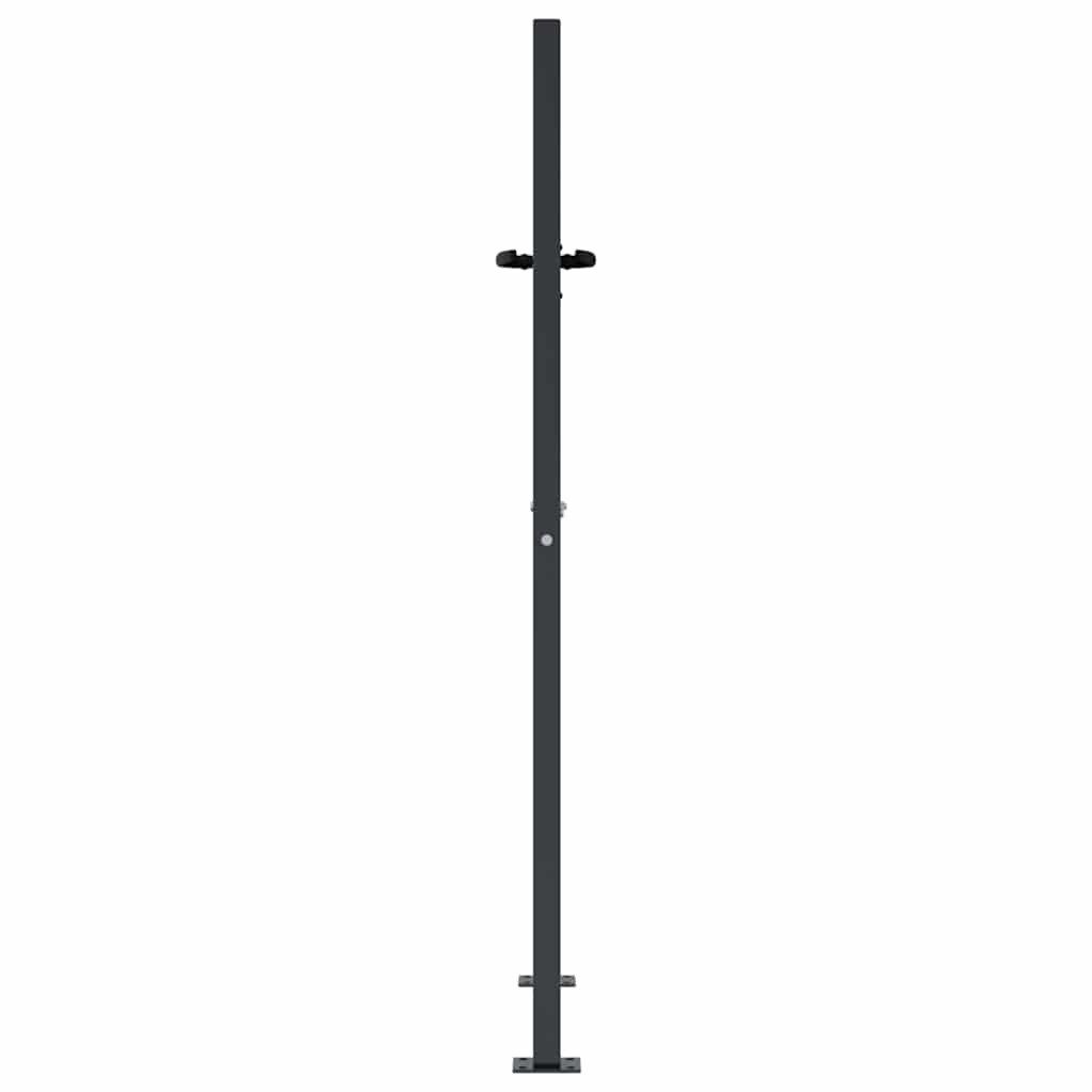 vidaXL Gartentor Gartentor Anthrazit 100x125 cm Stahl Gras-Design – Bild 5 von 5