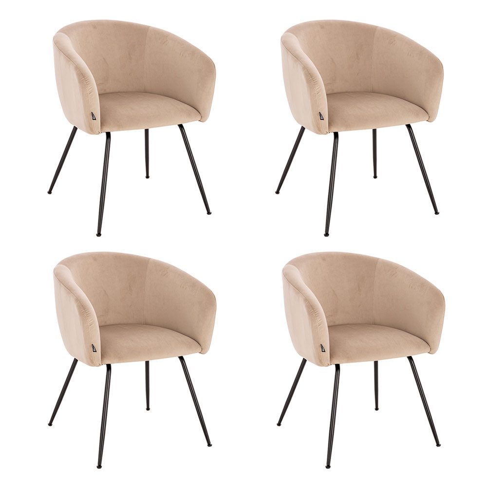 HOME DELUXE Polsterstuhl Esszimmerstuhl ARIA Samt günstig online kaufen