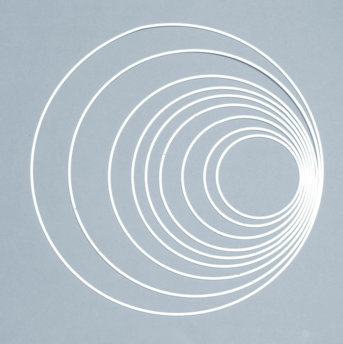 Glorex Bastelkranz Glorex Metallring weiß, 25 cm