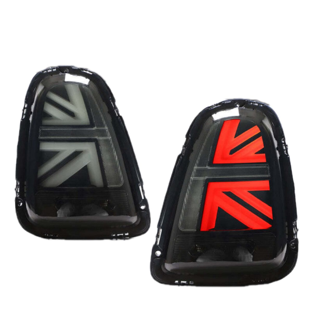 LLCTOOLS Rückleuchte Hell leuchtende LED Rückleuchte mit E passend für Mini Cooper, R56 R57 R58 R59 2007-2013, Rücklicht, Bremslicht, Nebelschlussleuchte, Blinklicht und Rückfahrlicht, LED fest integriert, LED, Dynamischer Blinker, Hochwertiges LED Rücklicht Auto mit Bremsfunktion