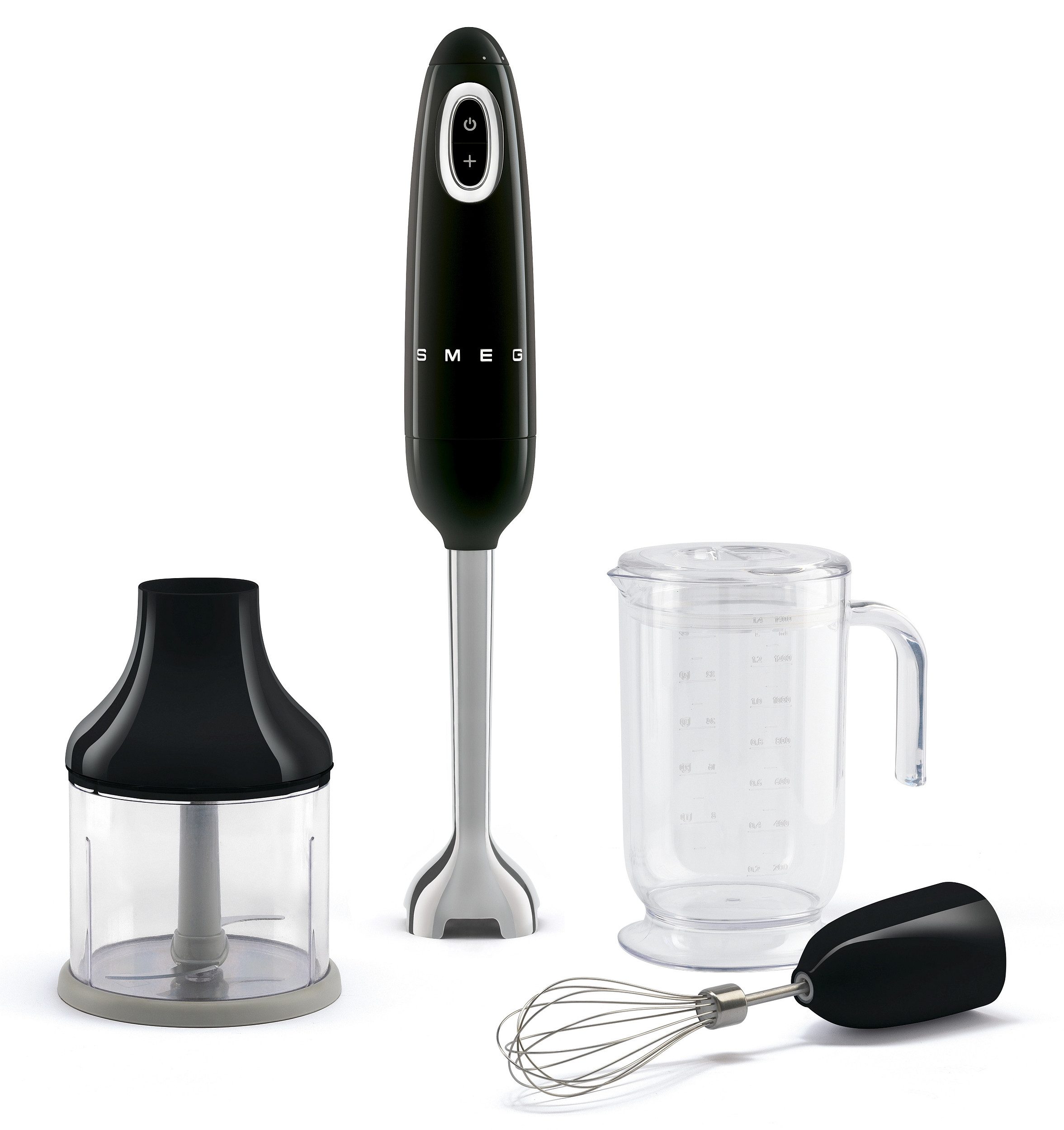 Stabmixer SMEG Stabmixer Pürierstab Zerkleinerer Mixstab Food-Prozessor schwarz