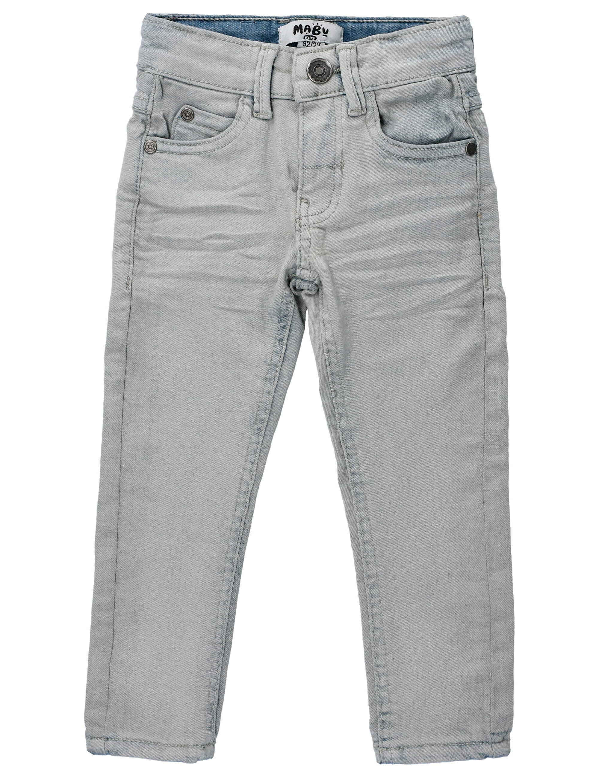 MaBu Kids Bequeme Jeans Mit Knopf Reißverschluss & cleverem Jeans