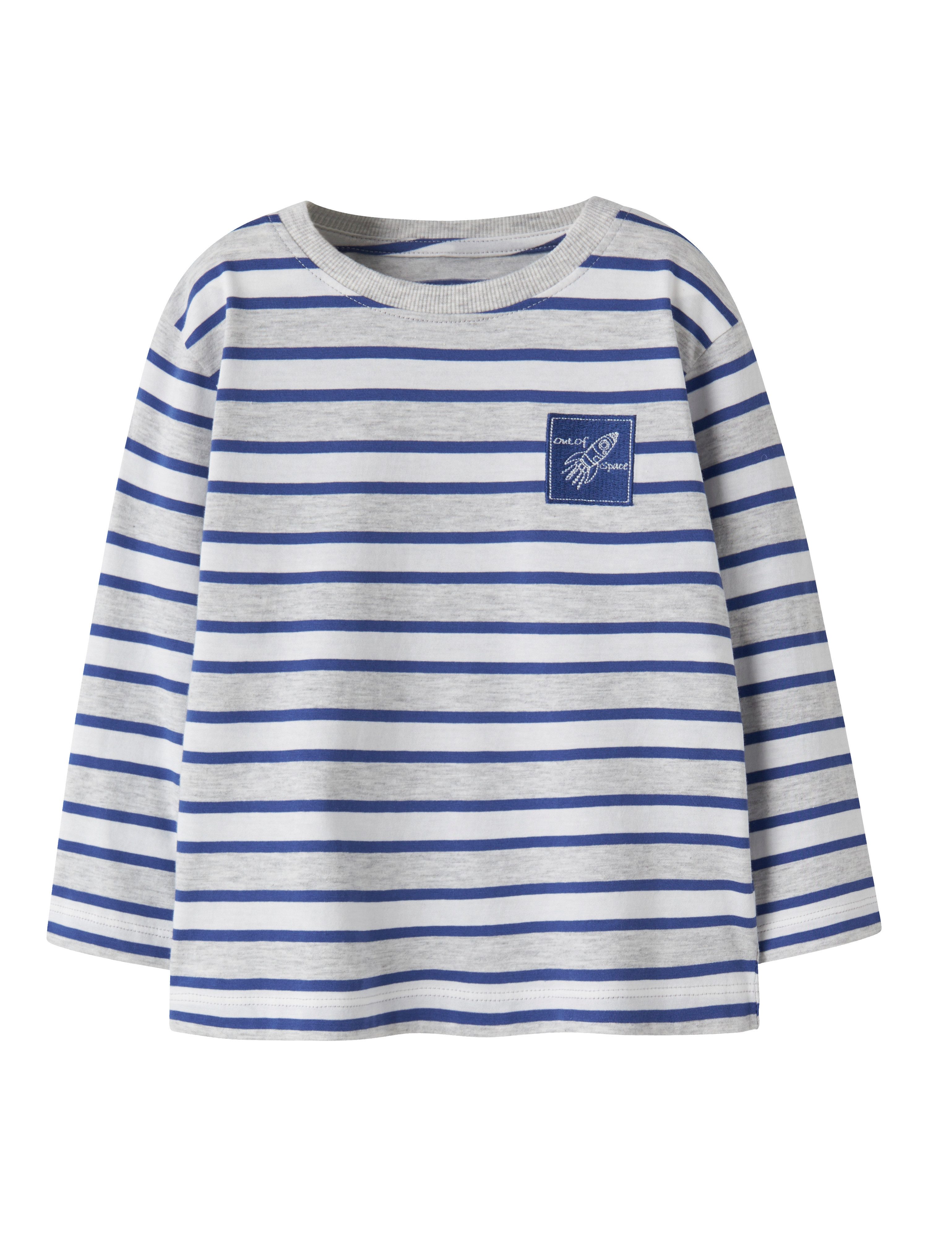 Name It Langarmshirt NMMKRISTIAN LS NREG TOP PB Baumwolle, regular fit – Bild 3 von 5