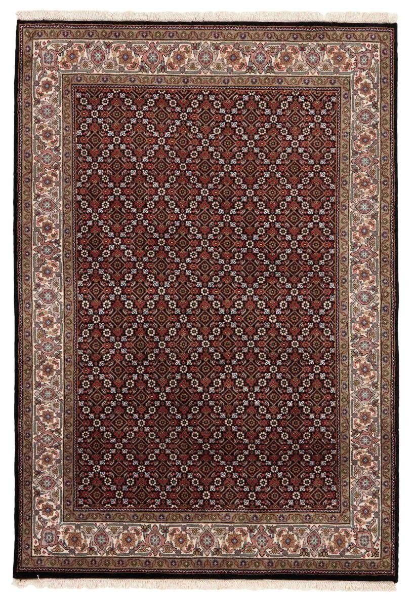 Orientteppich Indo Täbriz 139x198 12 Orientteppich, mm Trading, Höhe: Handgeknüpfter rechteckig, Nain