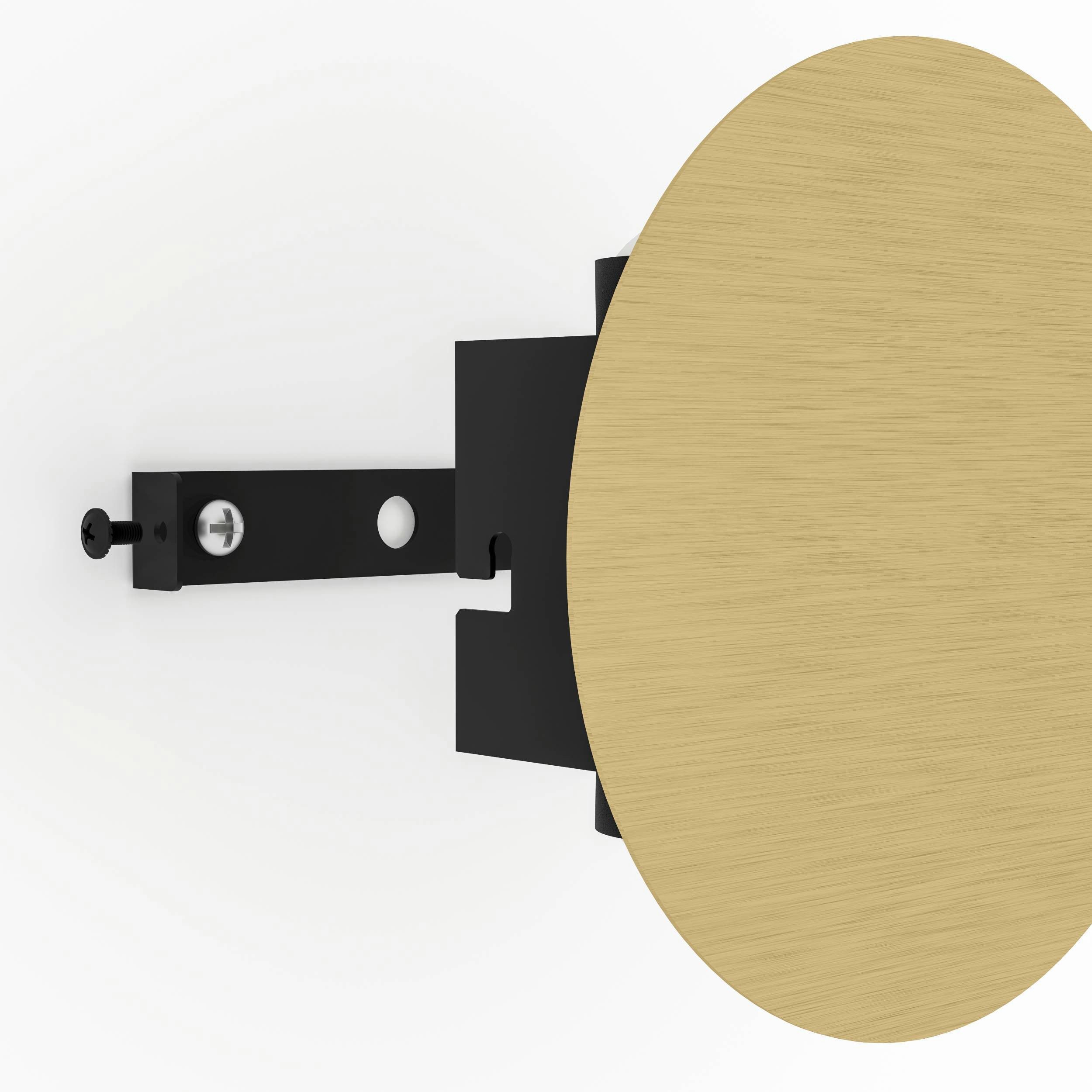EGLO Wandleuchte Talamello Wandlampe, Wandspot, Metall, indirekte Beleuchtung, Lampe, LED fest integriert, Warmweiß, Wand-/Deckenleuchte - Ø15 x AL4 cm - gold gebürstet - 4W inkl.