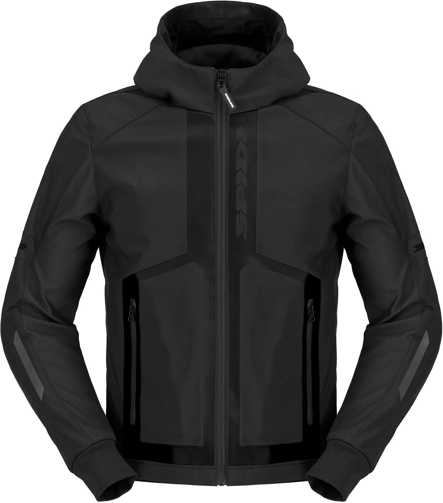 SpiDi Motorradjacke Armor Evo 2 Motorrad Hoodie 3-Lagen-Laminat,Ellenbogenprotektoren enthalten,Schulterprotektor
