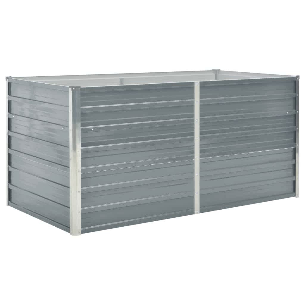 Hochbeet Hochbeet 160 x 80 x 77 cm Verzinkter Stahl Grau