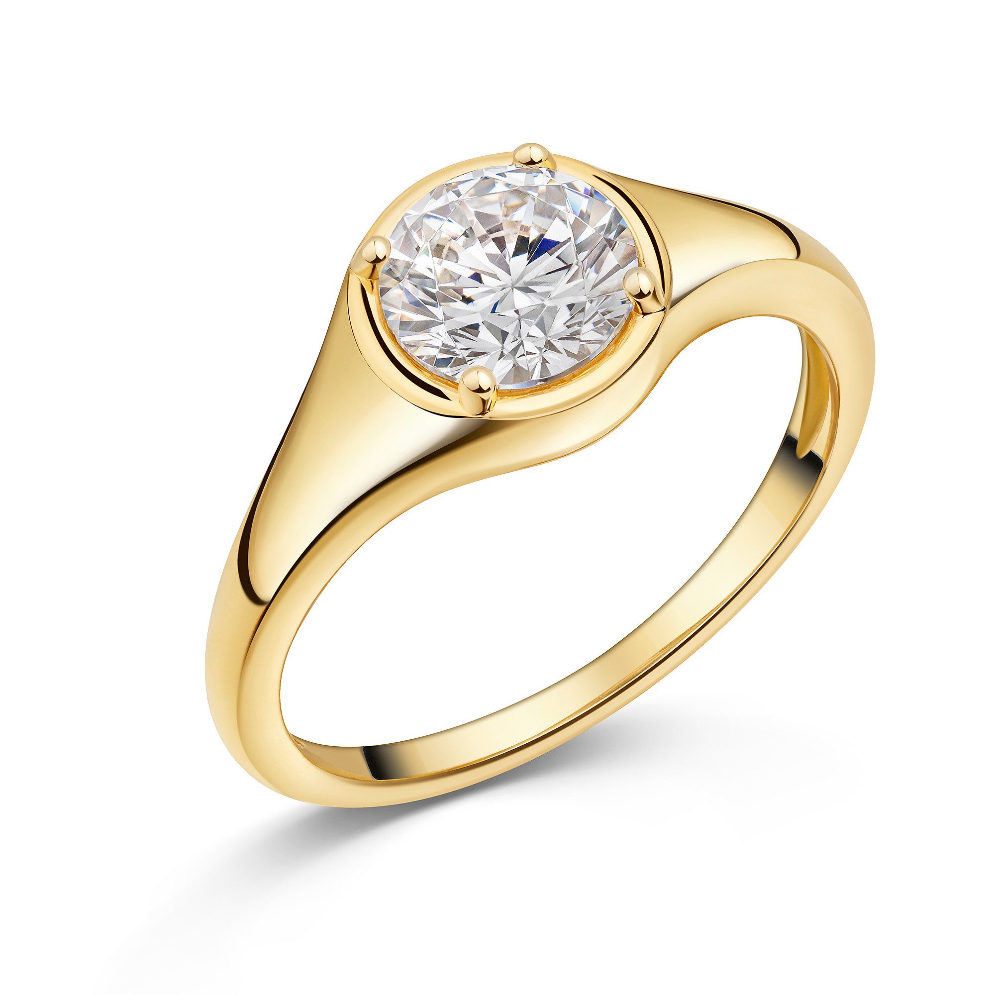 Firetti Fingerring Schmuck Geschenk Silber 925 Damenring Ring Solitär, mit Zirkonia (synth)