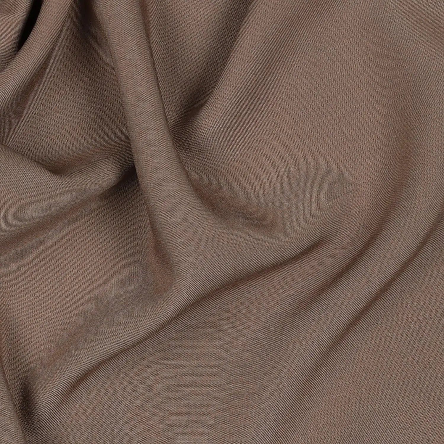Stofferia Stoff Viskose Stoff Uni Taupe, Meterware