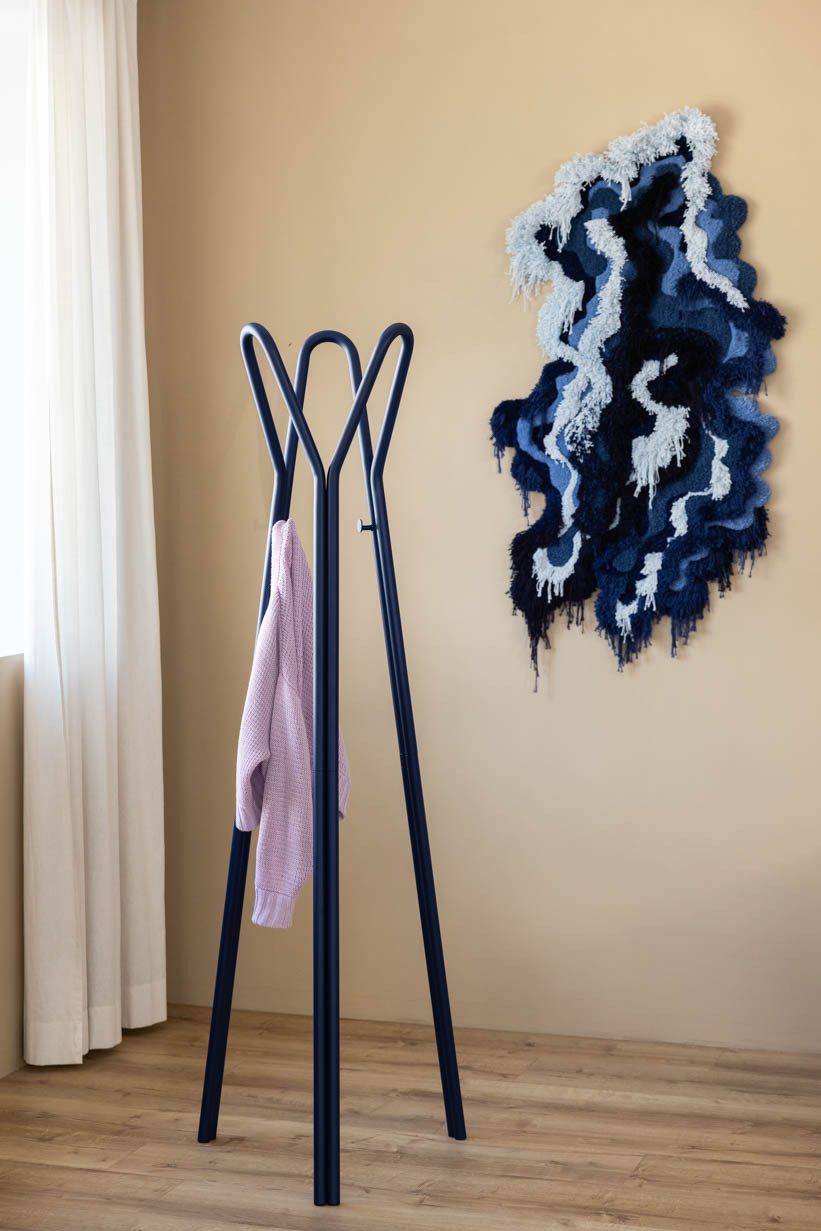 Metallbude Garderobenständer CHARLES, platzsparende Standgarderobe, robustes und minimalistisches Design