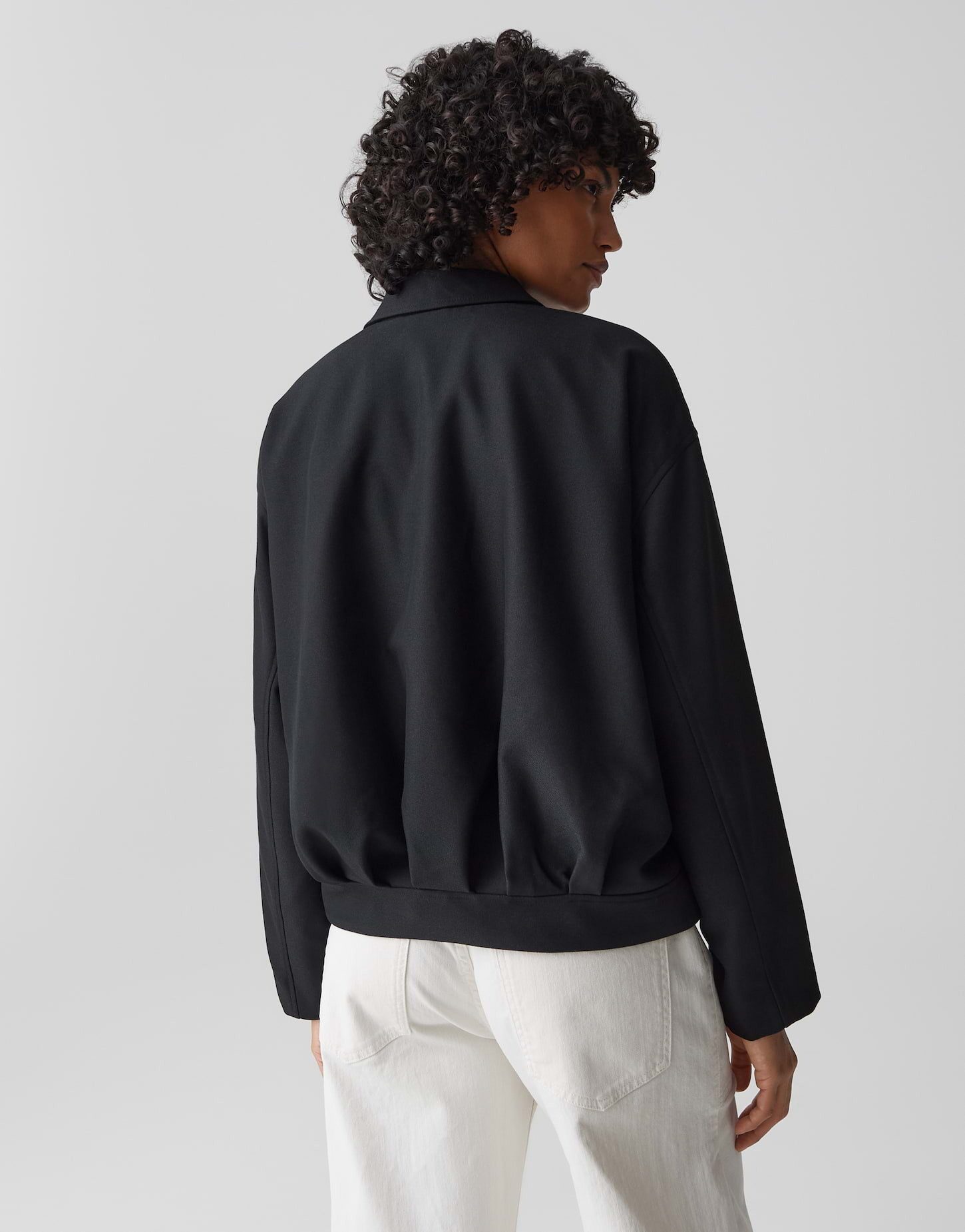 OPUS Jackenblazer JELANI Regular aus feinem Twill lockere Passform, glatter Griff