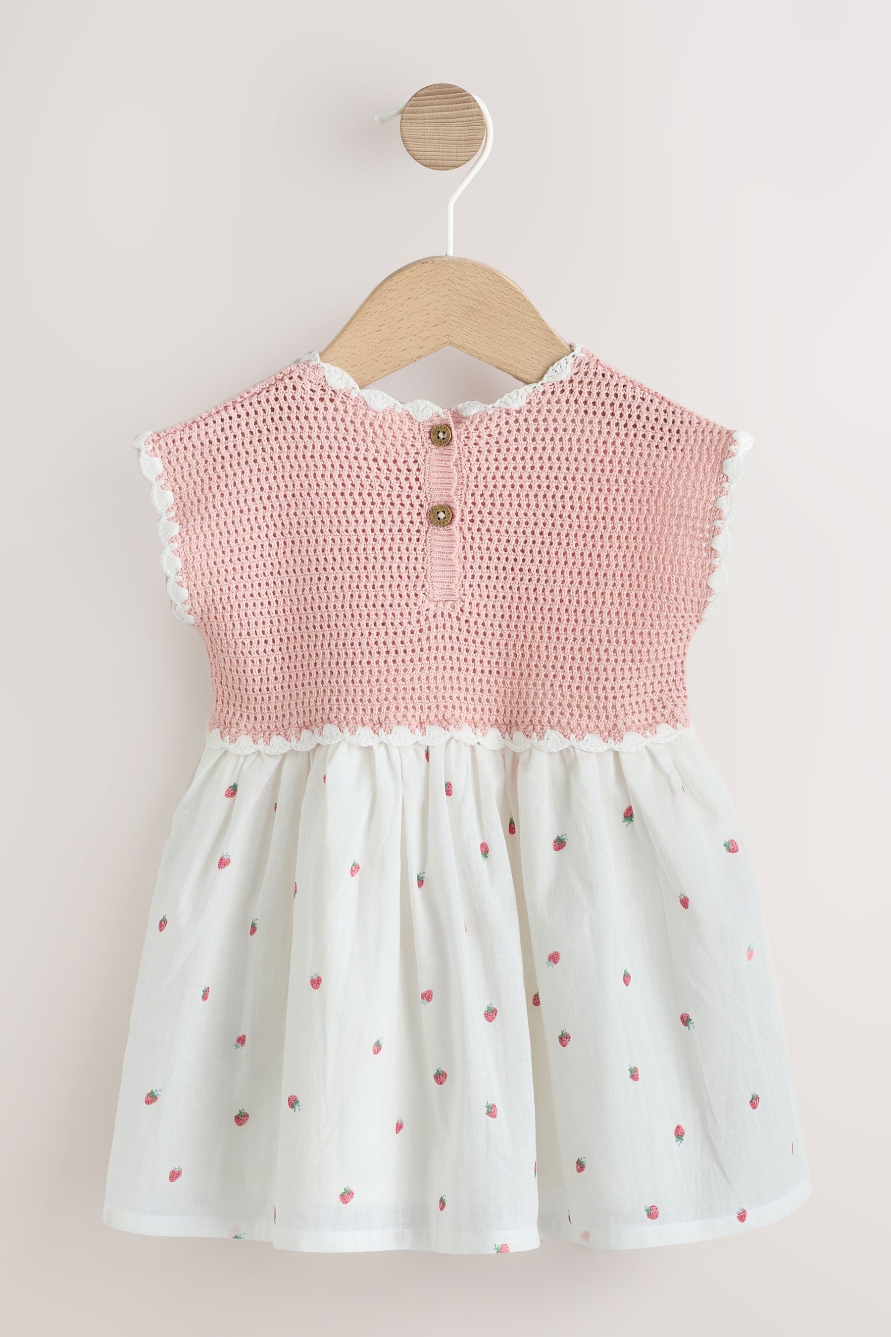 Next Strickkleid Gestricktes Twofer-Kleid für Babys (1-tlg)