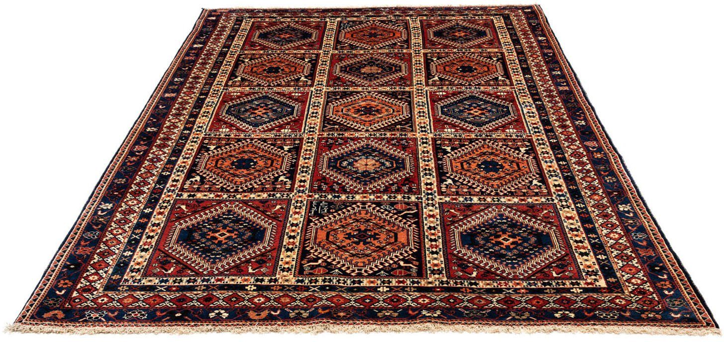 Wollteppich Yalameh Durchgemustert Blu scuro 312 x 215 cm, morgenland, rechteckig, Höhe: 10 mm, Unikat mit Zertifikat