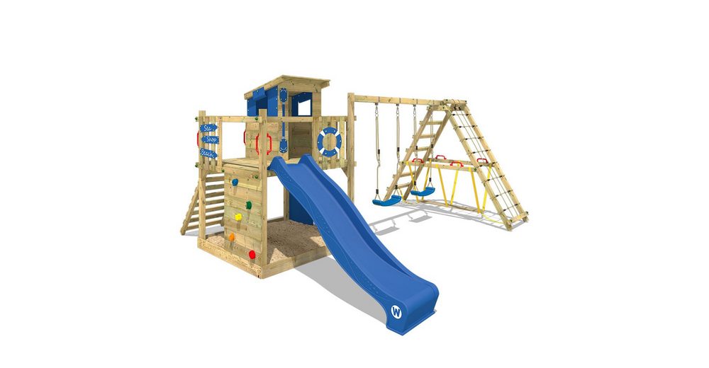 Wickey Spielturm »Klettergerüst Smart Surf mit Schaukel & blauer
