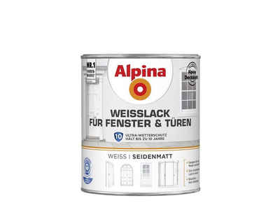 Alpina Weißlack Alpina Weißlack für Fenster & Türen 750 ml weiß