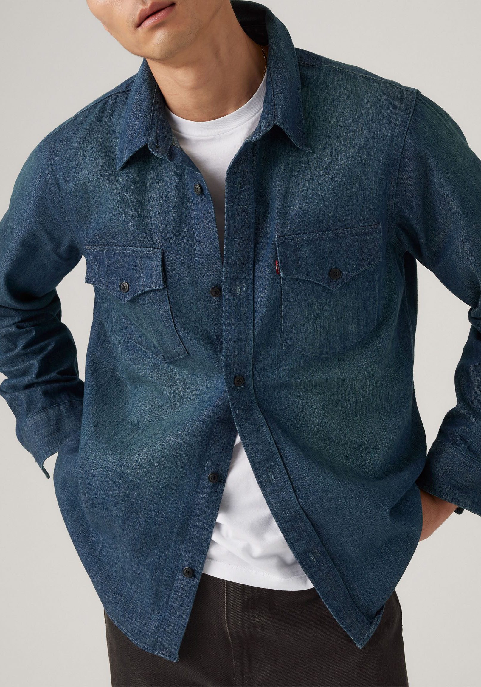 Levi's® Jeanshemd RELAXED FIT WESTERN im Western-Stil