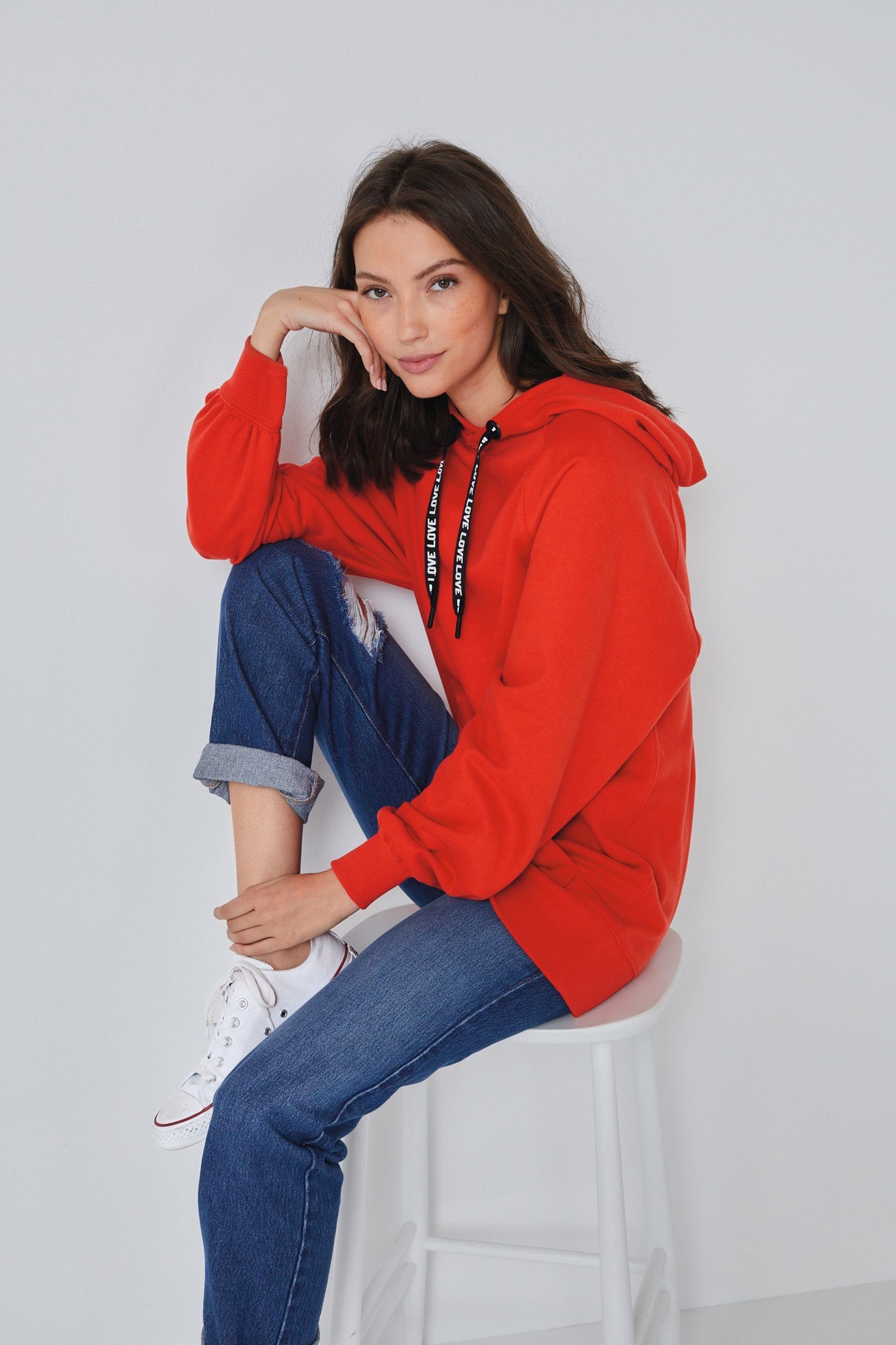 Next Kapuzensweatshirt Langes Kapuzensweatshirt (1-tlg)