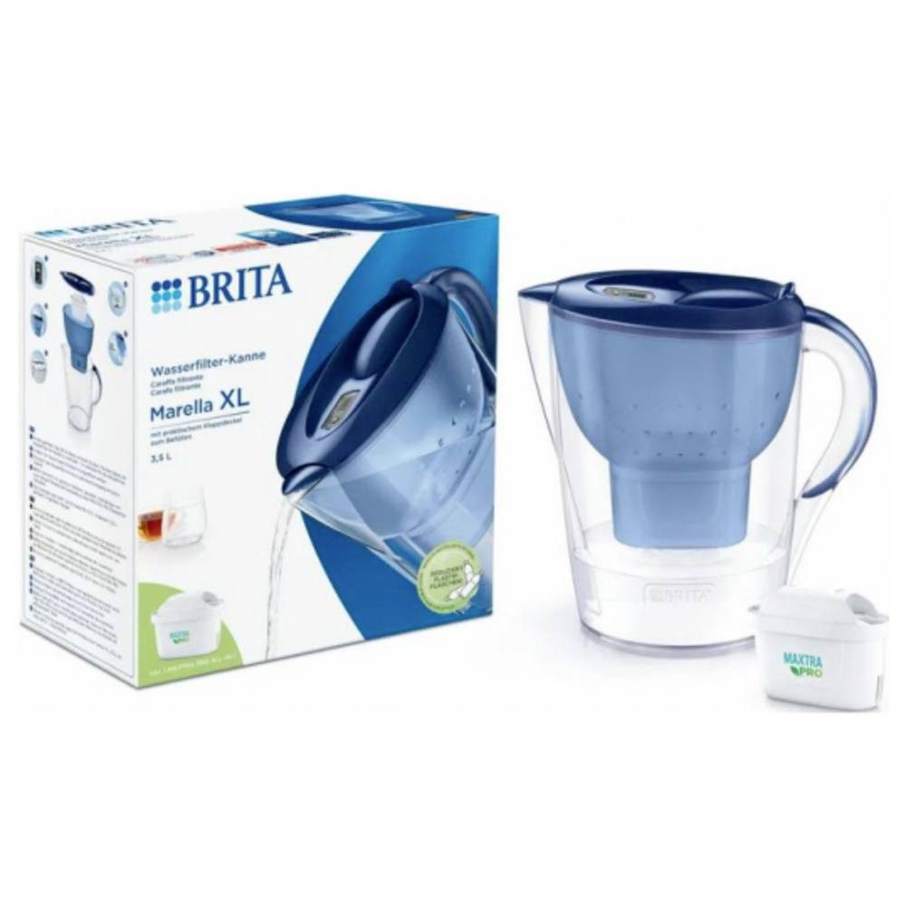 BRITA Wasserfilter Brita Marella XL 12529 Wassersparfilter-Set 3.5 l Blau