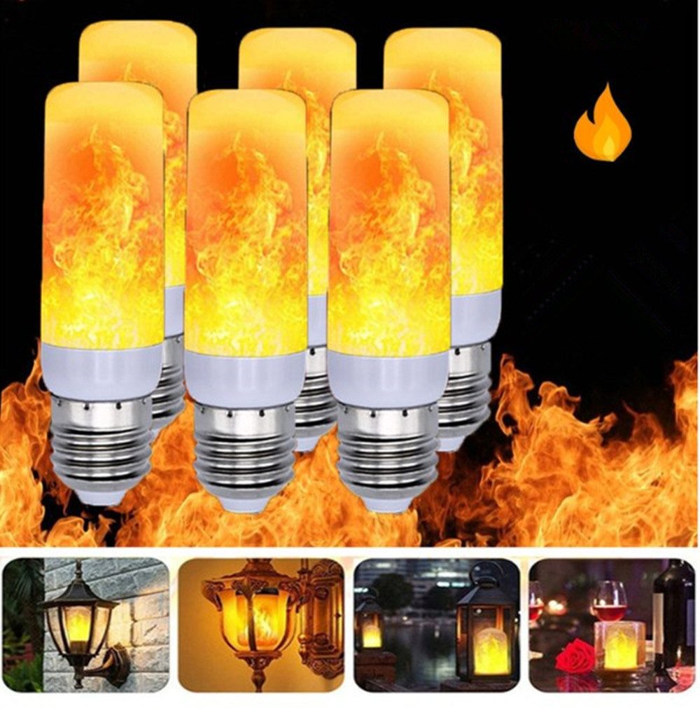 autolock Strahler Flammen Licht, Glühbirne E27 Flammeneffekt Licht,Flackern günstig online kaufen