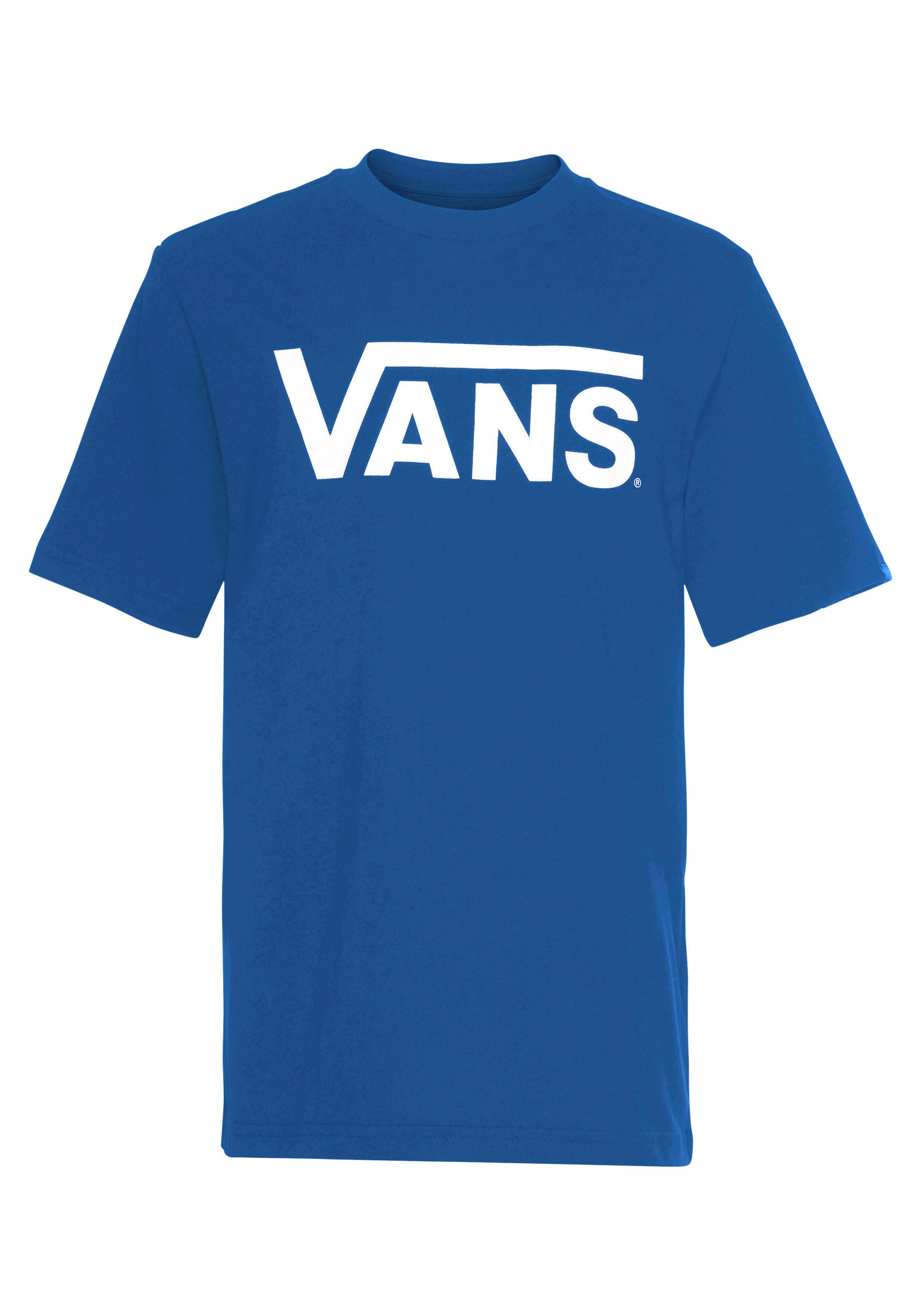 Vans BLUE-WHITE T-Shirt CLASSIC TRUE BOYS VANS