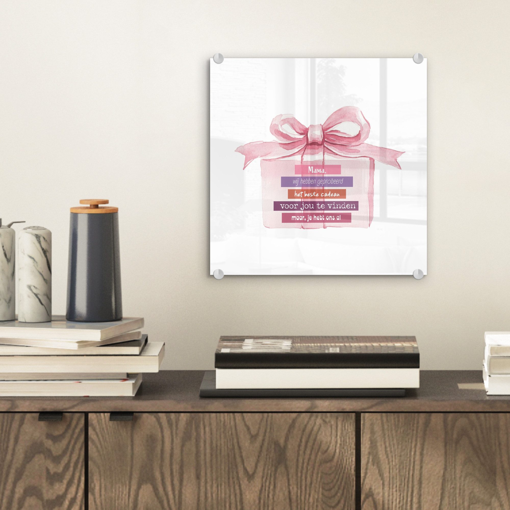 MuchoWow Acrylglasbild Geschenk - Schleife - günstig online kaufen