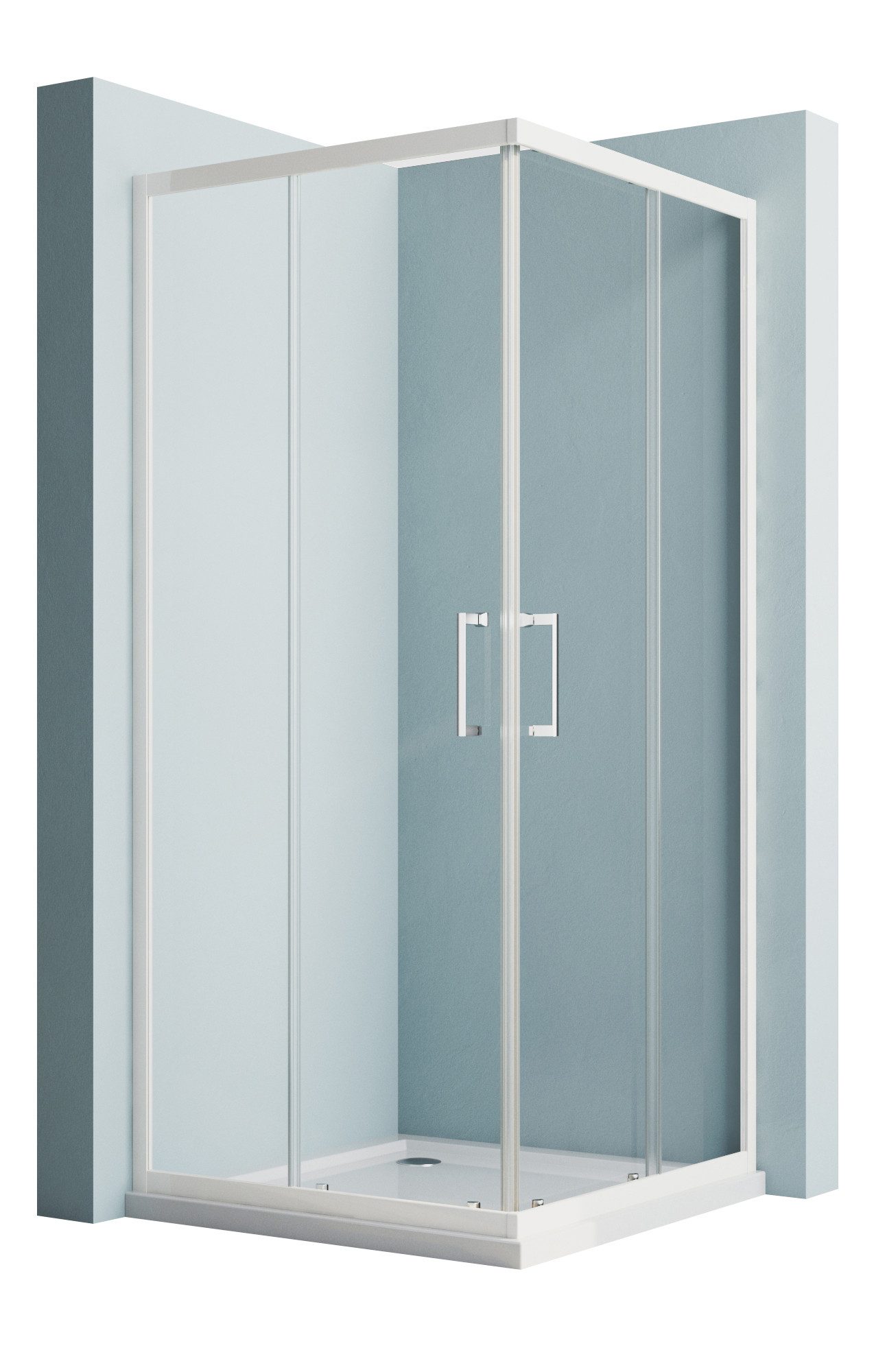 Hopibath Eckdusche Duschkabine 80x80 Eckeinstieg Schiebetür günstig online kaufen