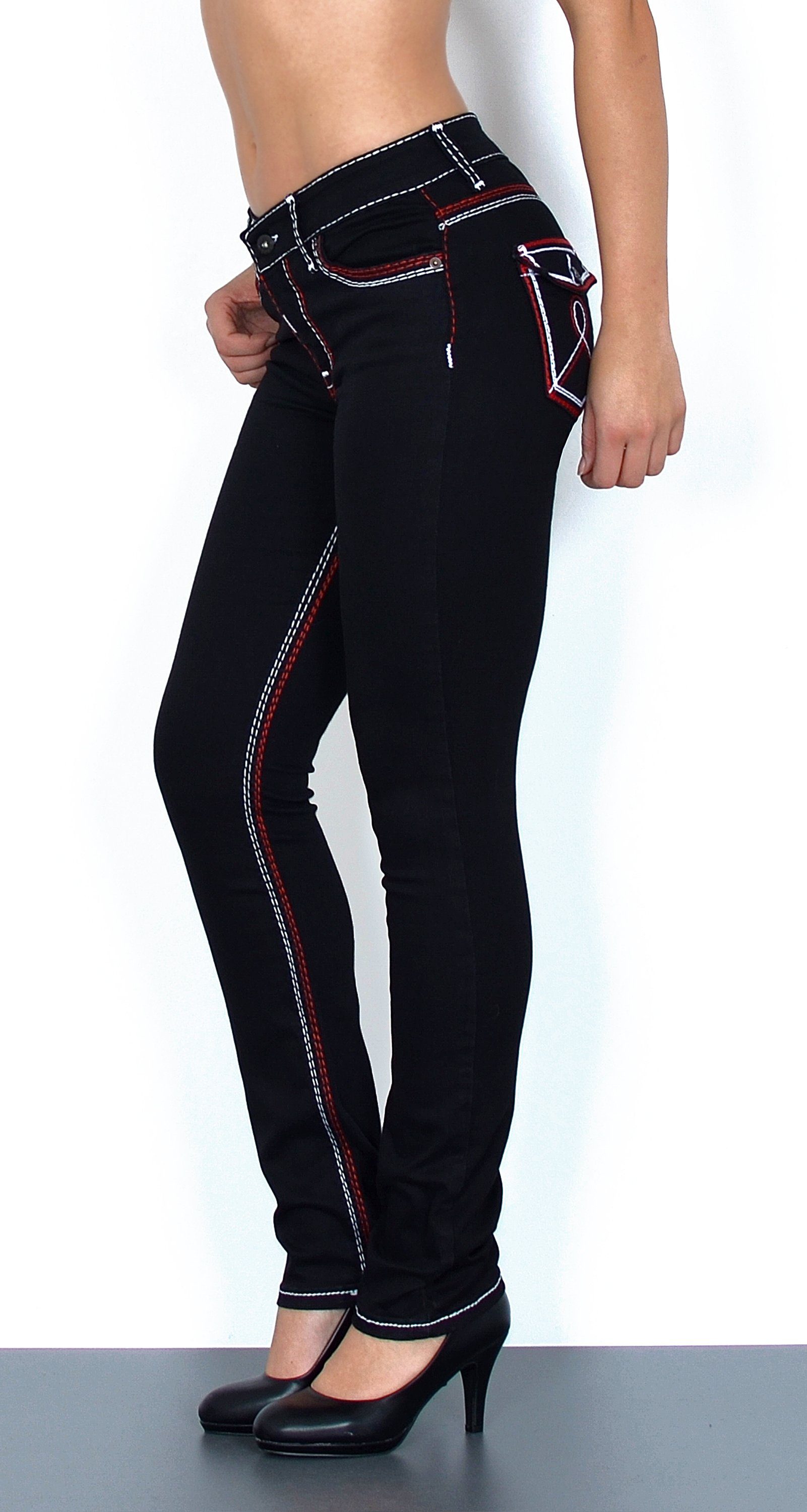 ESRA Straight-Jeans Damen Straight Jeans mit günstig online kaufen