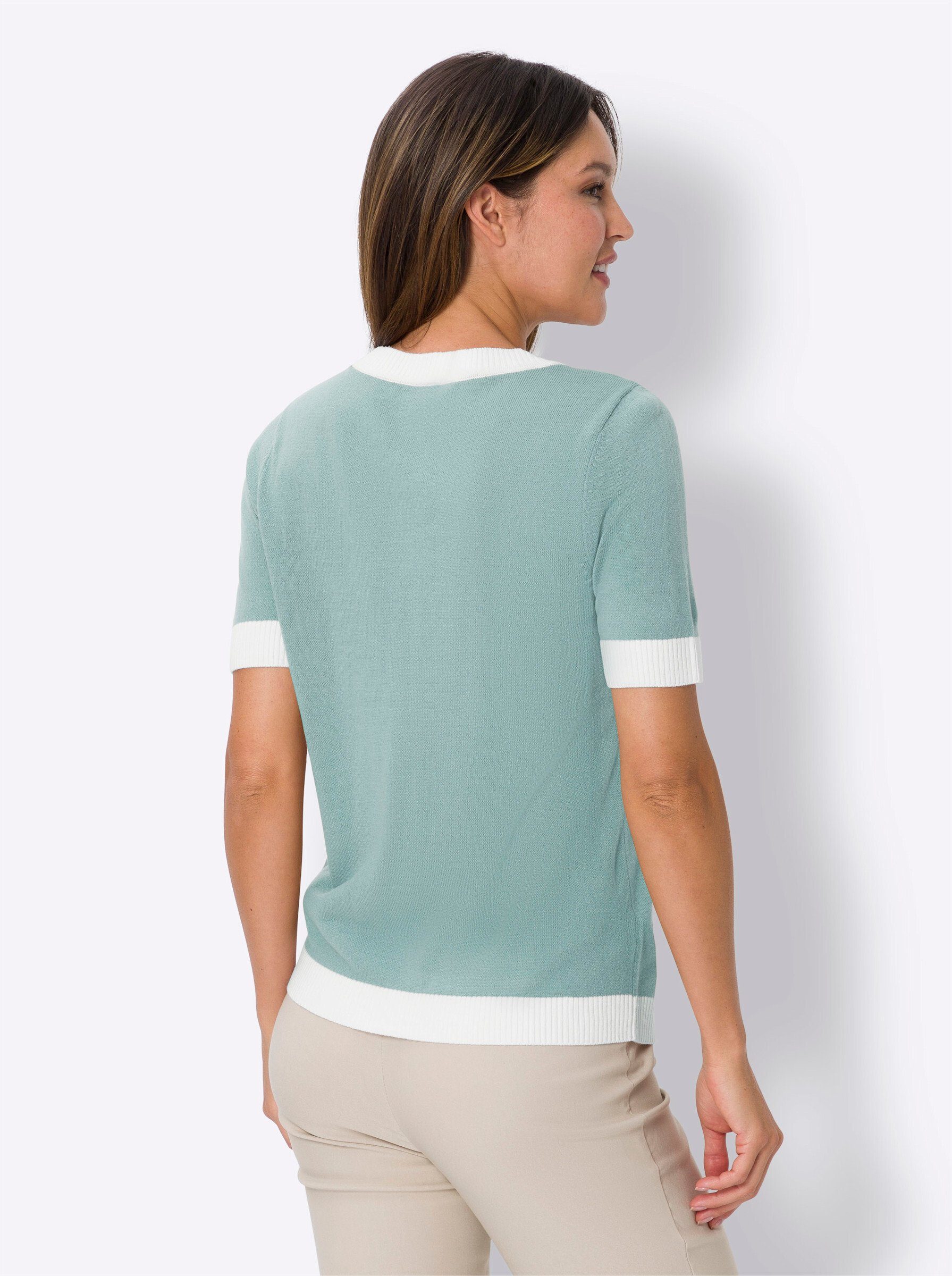 Sieh an! Strickpullover Kurzarmpullover . günstig online kaufen