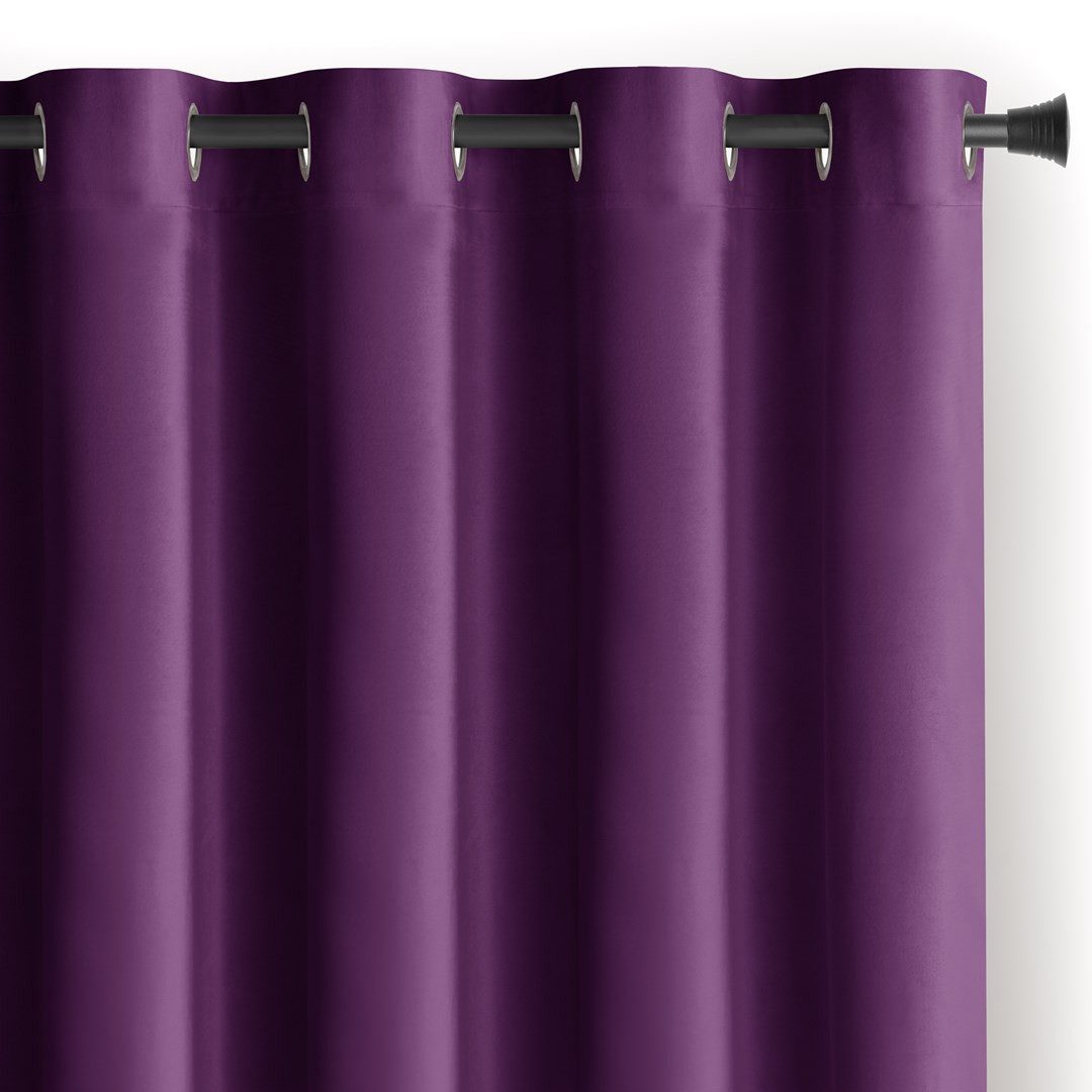 AmeliaHome Gardine Gardine Ösen Vorhang mit Raffhalter Samt Ösenvorhang Verdunkelnd (1 St), Ösen, Samt, inkl. Raffhalter