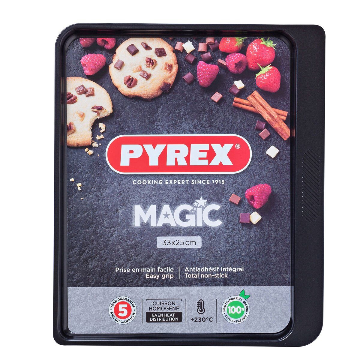 Pyrex Backform Backform Pyrex Magic Metall Schwarz cm x 25 33 6 Eben Stück