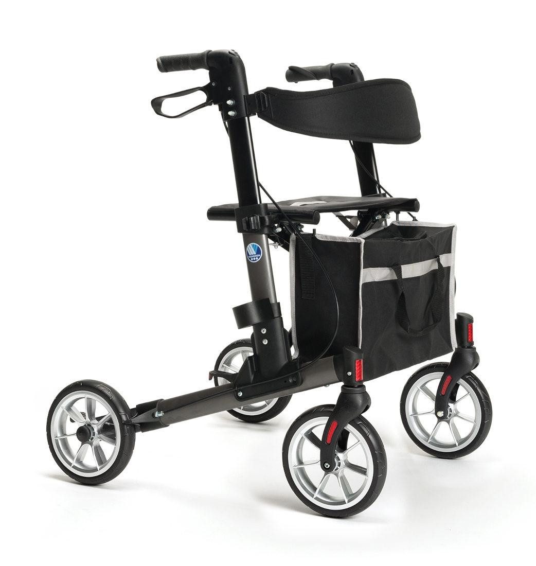 Rollator FabaCare Quava Leichtgewichtrollator, Gehwagen faltbar