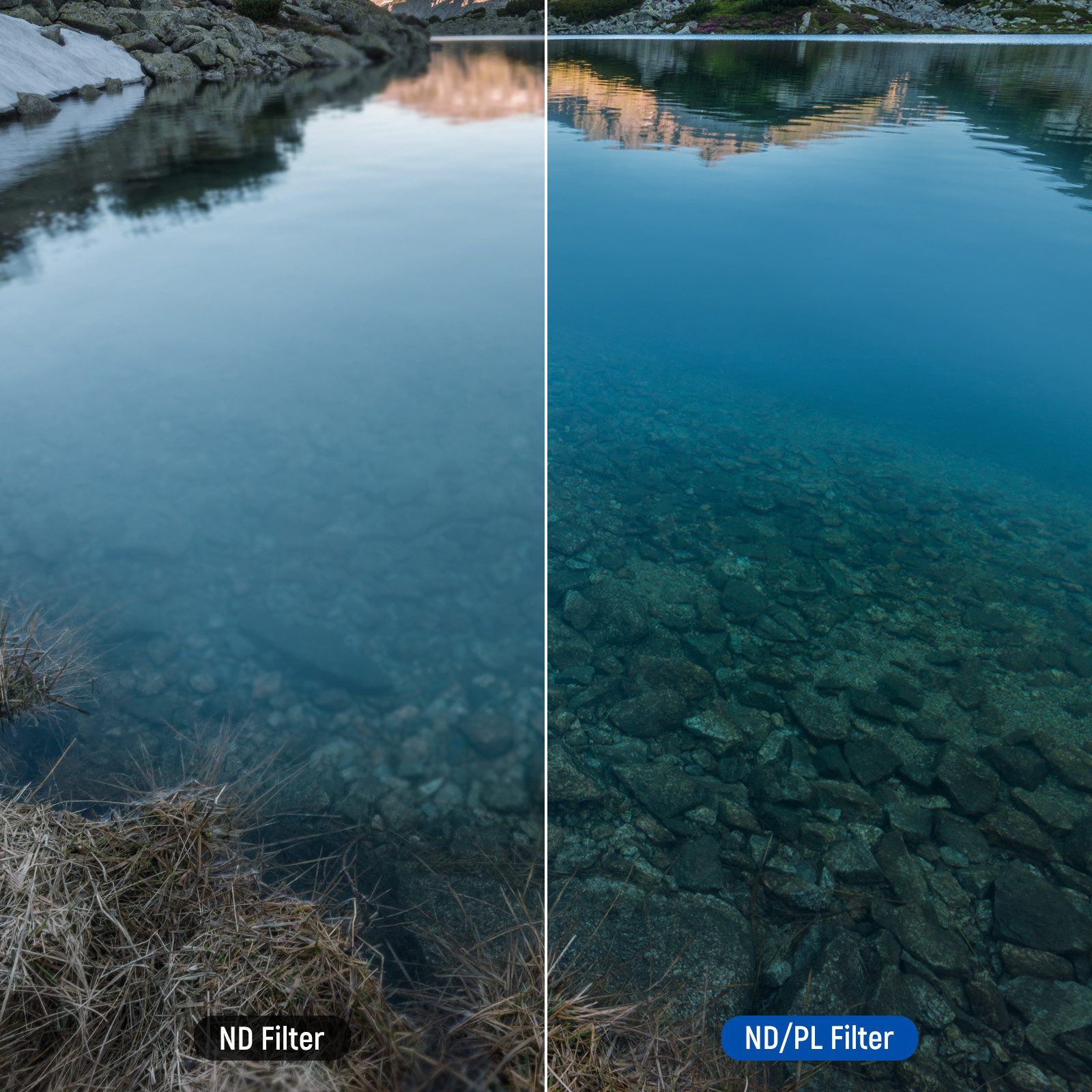 Neewer 4Pack ND/PL Filter Set kompatibel mit DJI Osmo Action 5 Pro / Action 4 Foto-Filter-Sets (ND8/PL+ND16/PL+ND32/PL+ND64/PL Kamera Filterset HD optisches Glas)