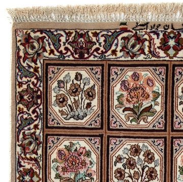 Orientteppich Perser - Isfahan - Premium - 103 x 70 cm - hellbraun, morgenland, rechteckig, Höhe: 6 mm, Wohnzimmer, Handgeknüpft, Einzelstück mit Zertifikat