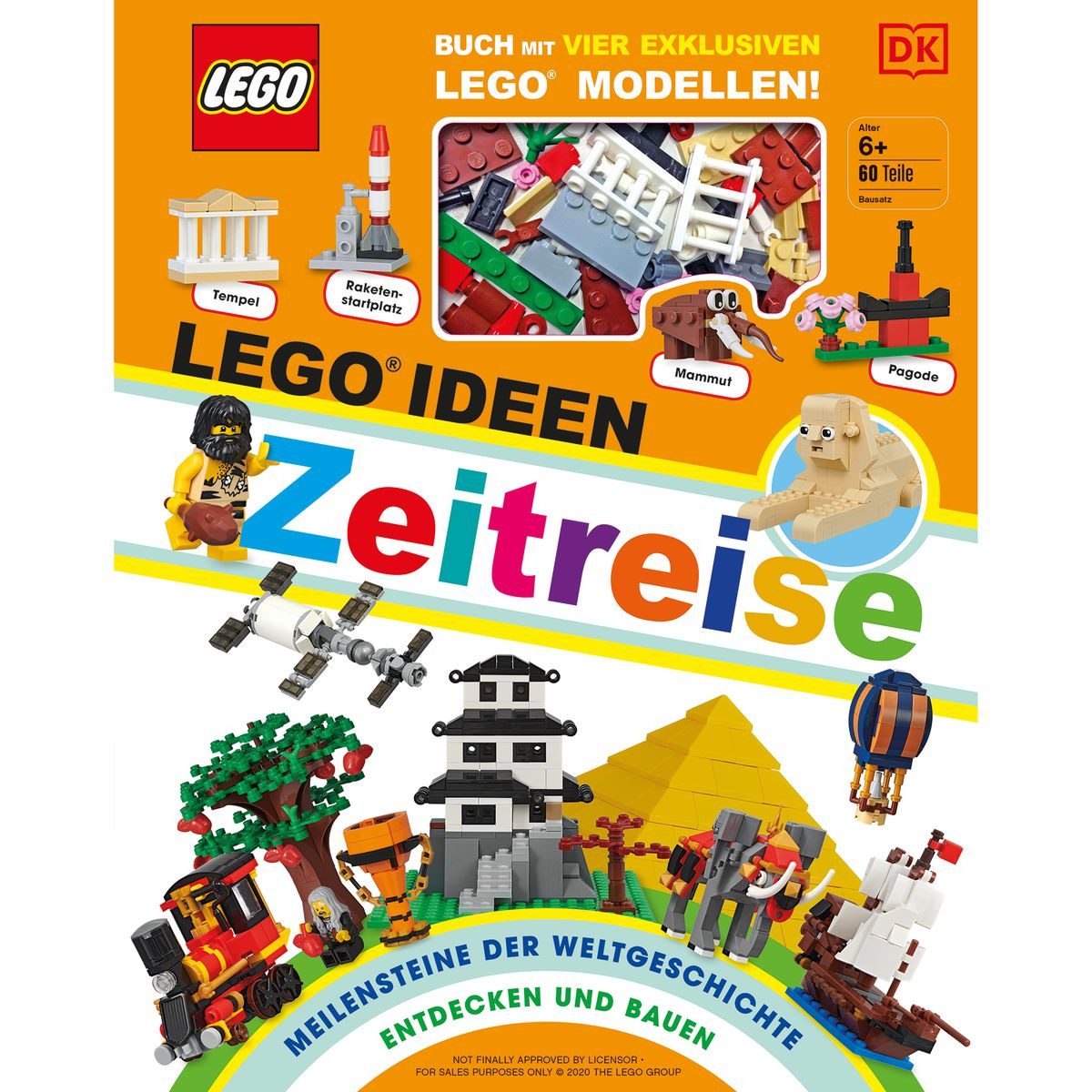 Dorling Kindersley Verlag Dekorationsfolie DK Sachbuch LEGO Ideen Zeitreise ab 6 Jahren