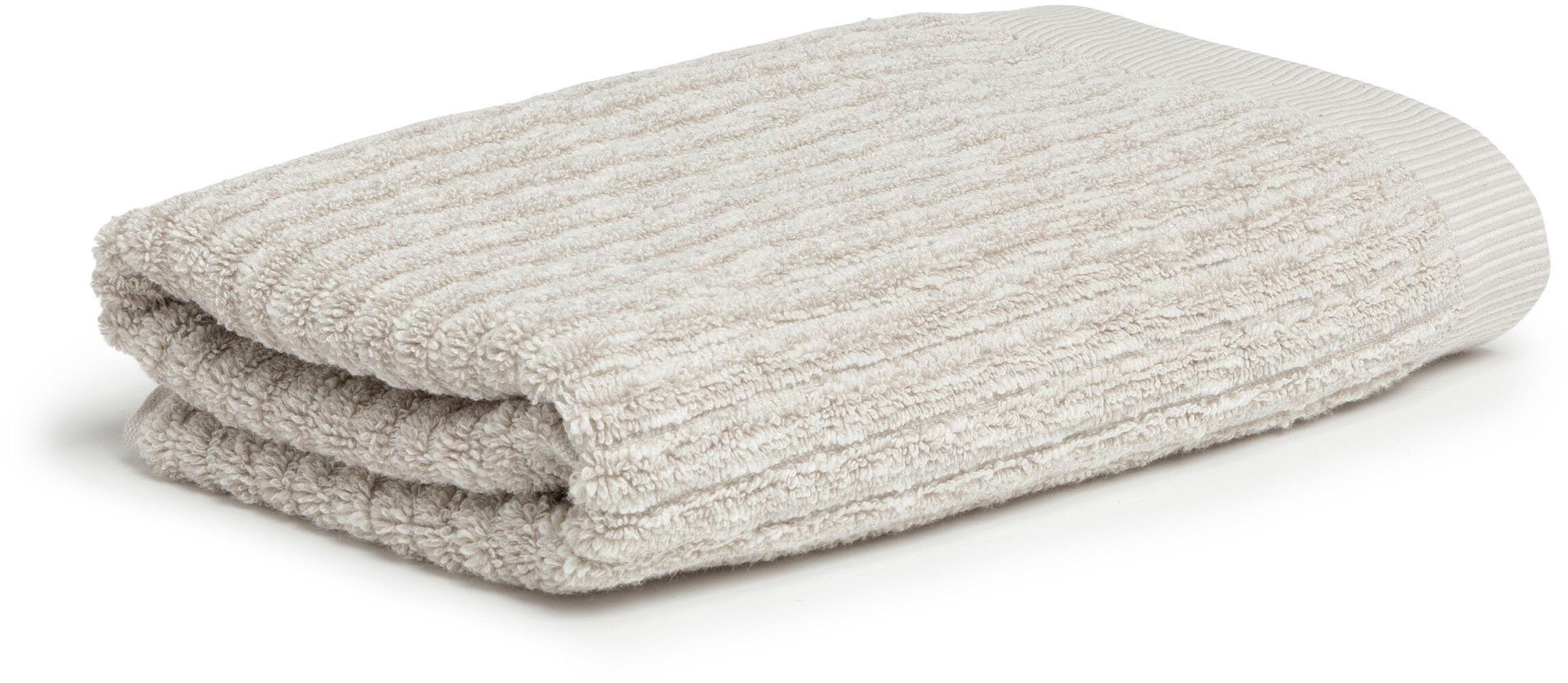 (1-St) Walkfrottier Möve Handtuch, natur-cashmere