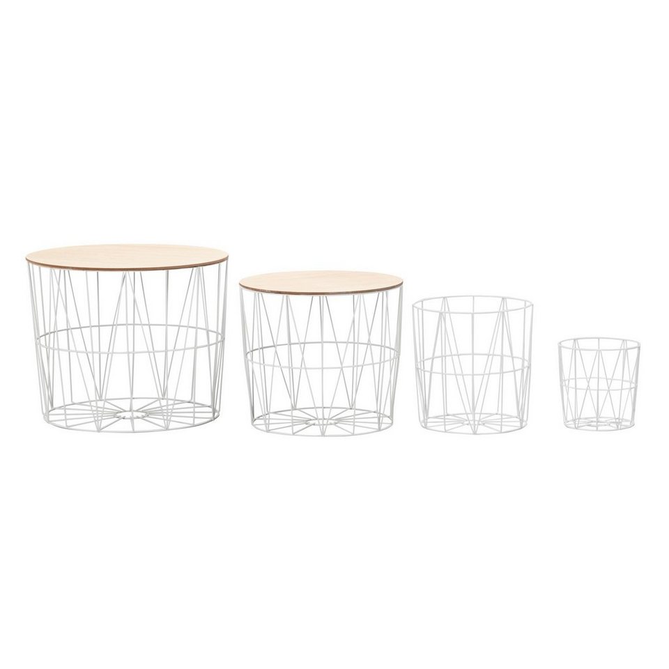 FINEBUY Satztisch »SuVa19196_1«, Design Beistelltisch 4er Set aus