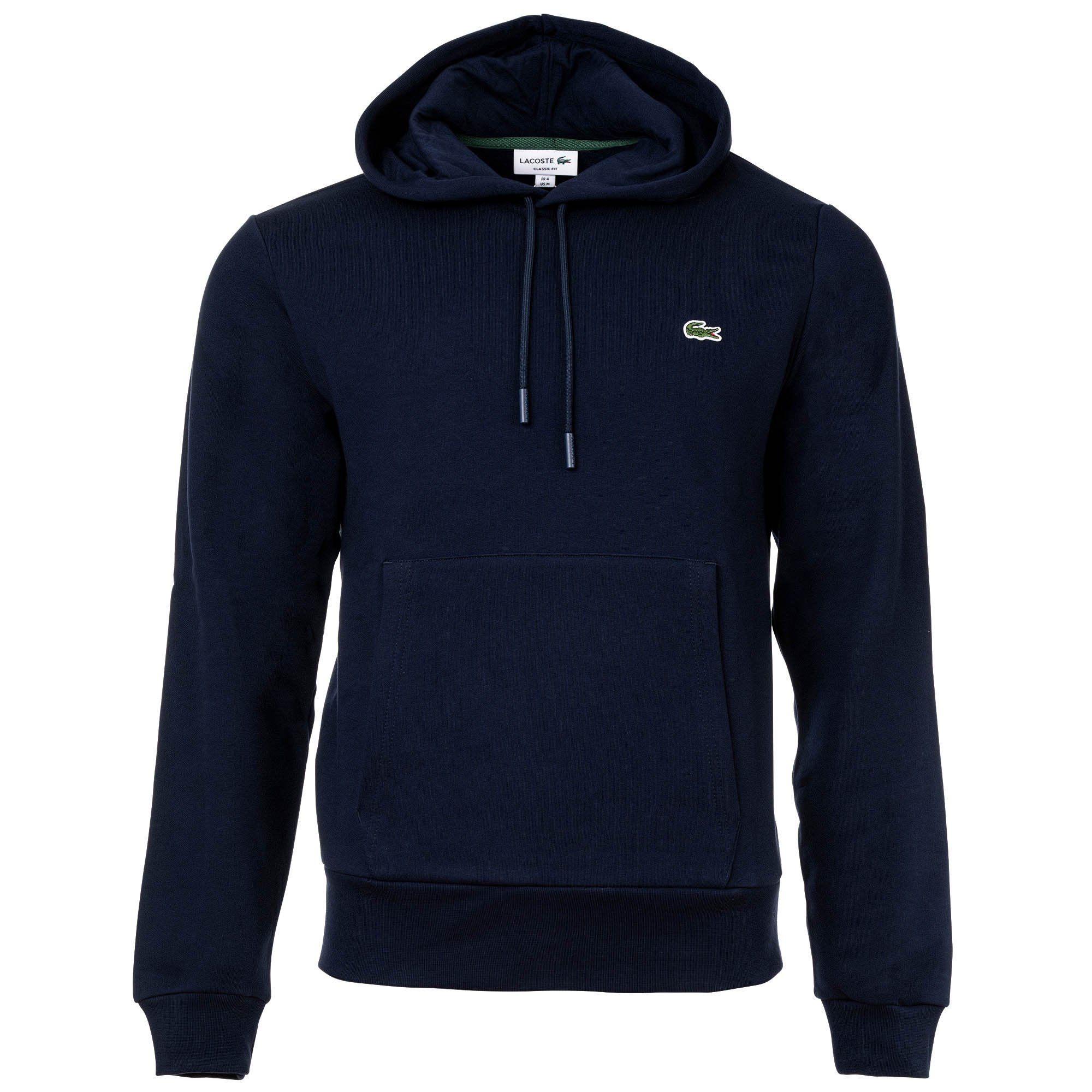 Lacoste  Sweatshirt Fleece Hoodie Navy Blue günstig online kaufen