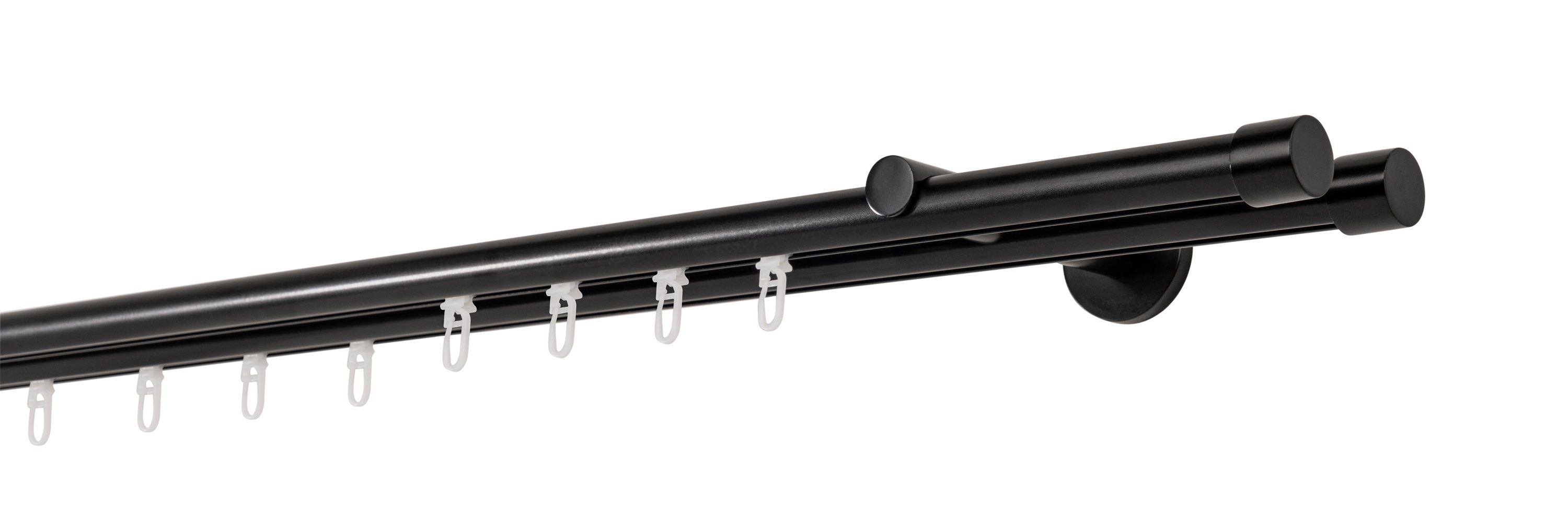 ondeco Gardinenstange Profil Wandabstand 12cm Kappe, günstig online kaufen