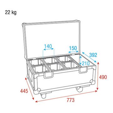 Show tec Transportbehälter Showtec Case for 6x Stage Blinder 1 LED Flightcase