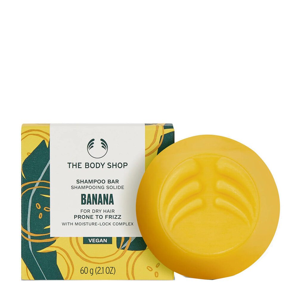 The Body Shop Haarpflege-Set Solid shampoo for frizzy hair Banana (Shampoo Bar) 60 g