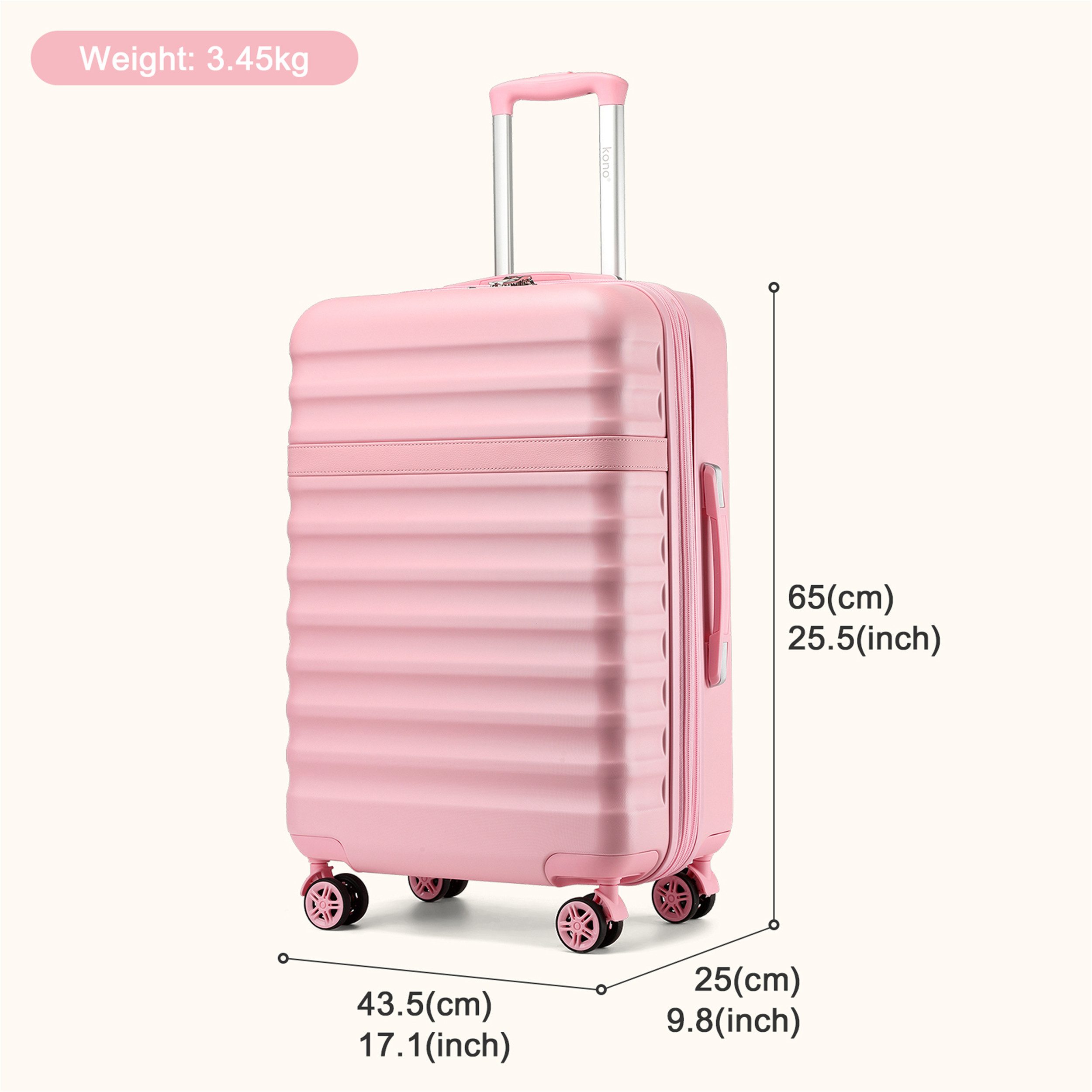 KONO Trolley Handgepäck Koffer Reisekoffer von ABS+PC Hartschalenkoffer günstig online kaufen