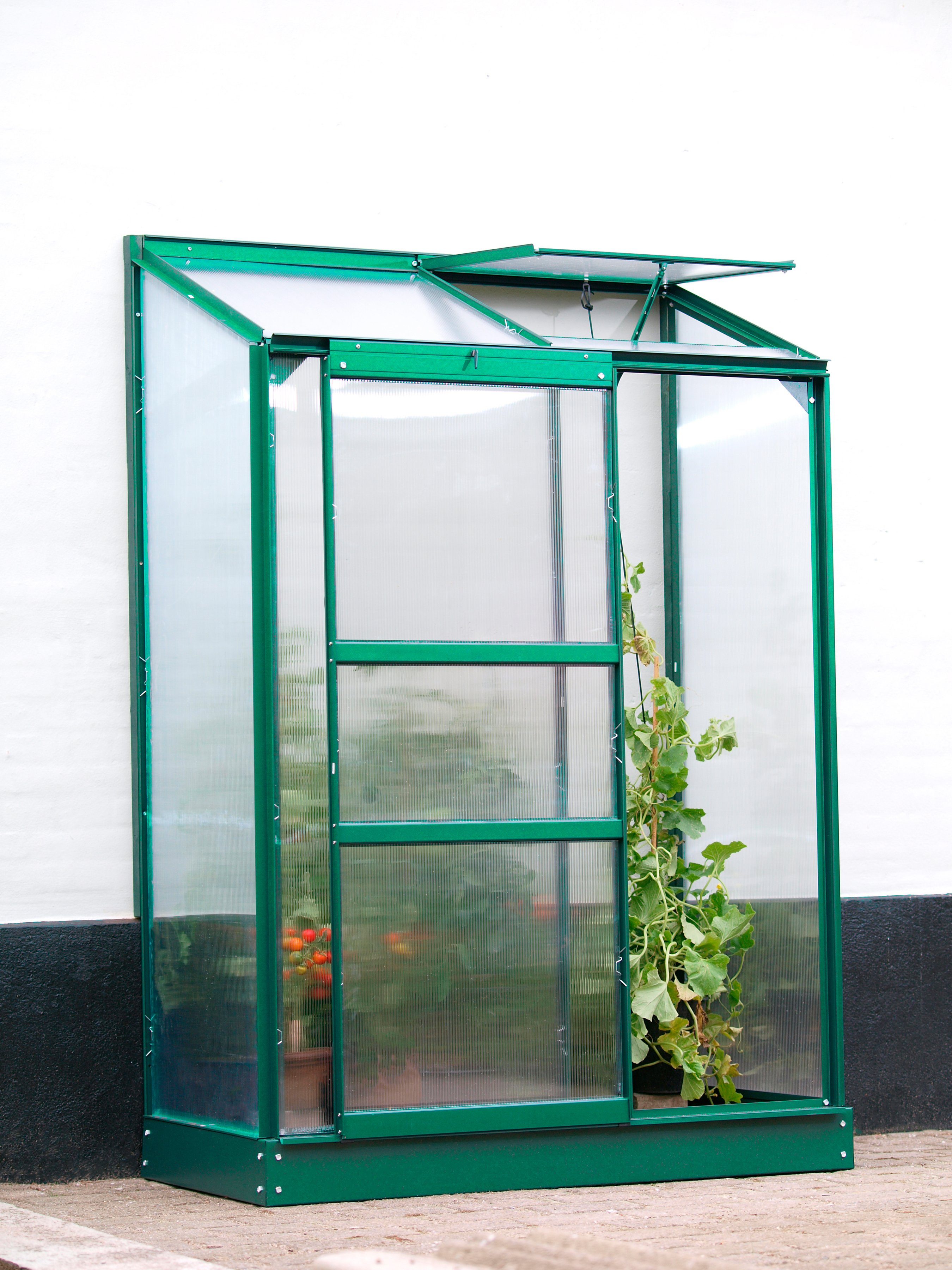 Vitavia Anlehngewächshaus Osiris 900, BxTxH: 131 x 69 x 182 cm, 4 mm Wandstärke