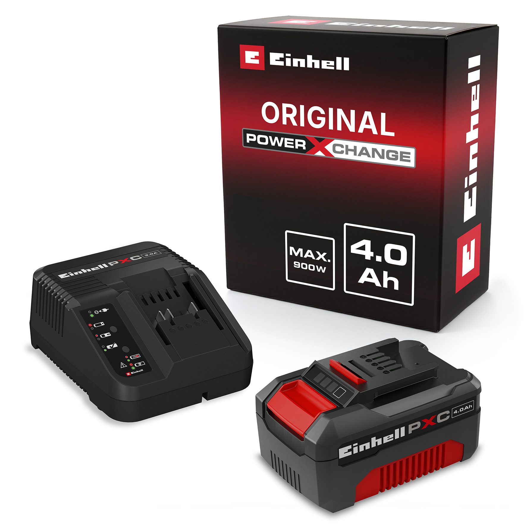 Einhell 18V 4,0Ah PXC Starter Kit C1 Akku Starter-Set, 18 V, 4 Ah, inkl. Ladegerät