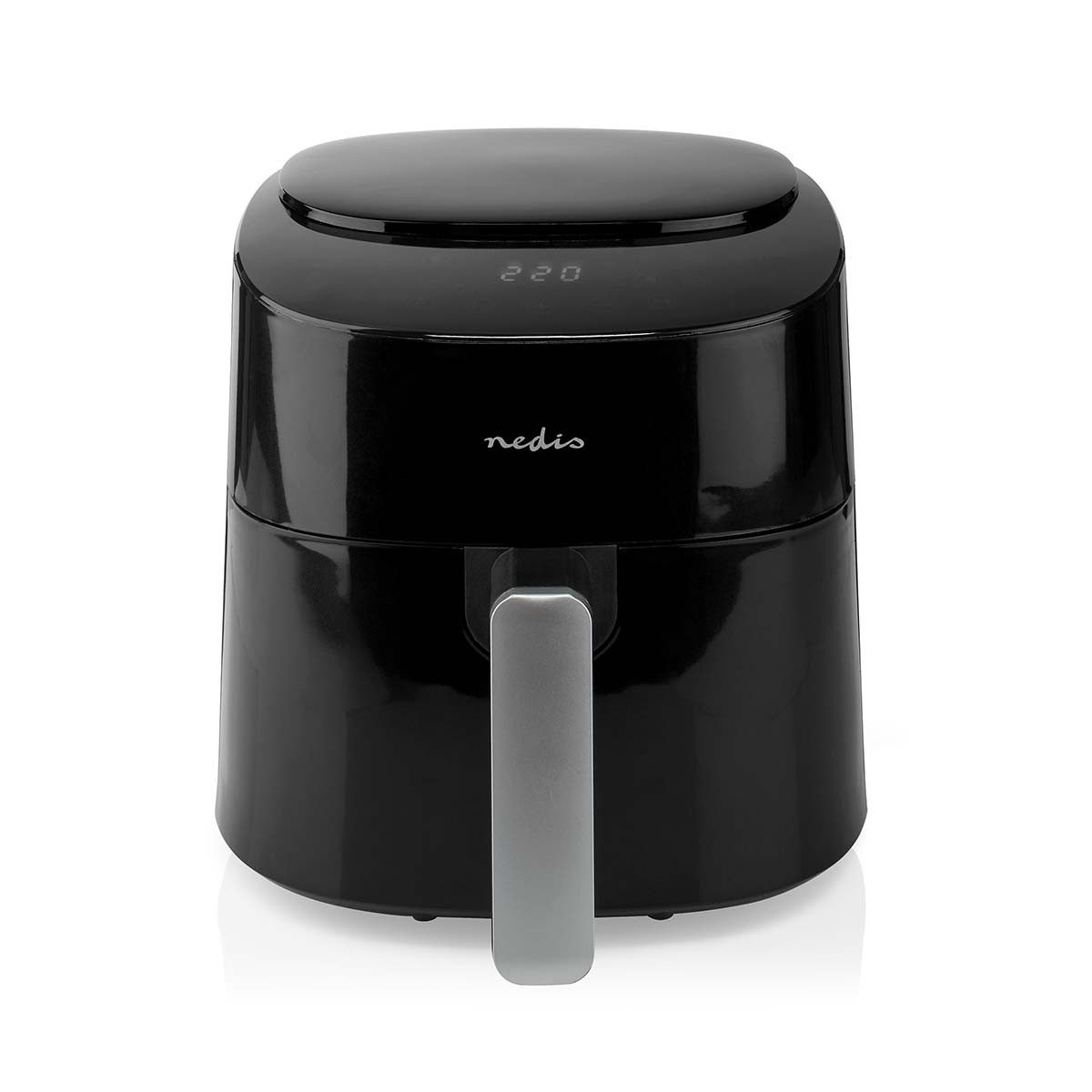 Nedis Heißluftfritteuse KAAF160BK, Heißluftfunktion, 8 Programme, für gesundes Frittieren und Backen