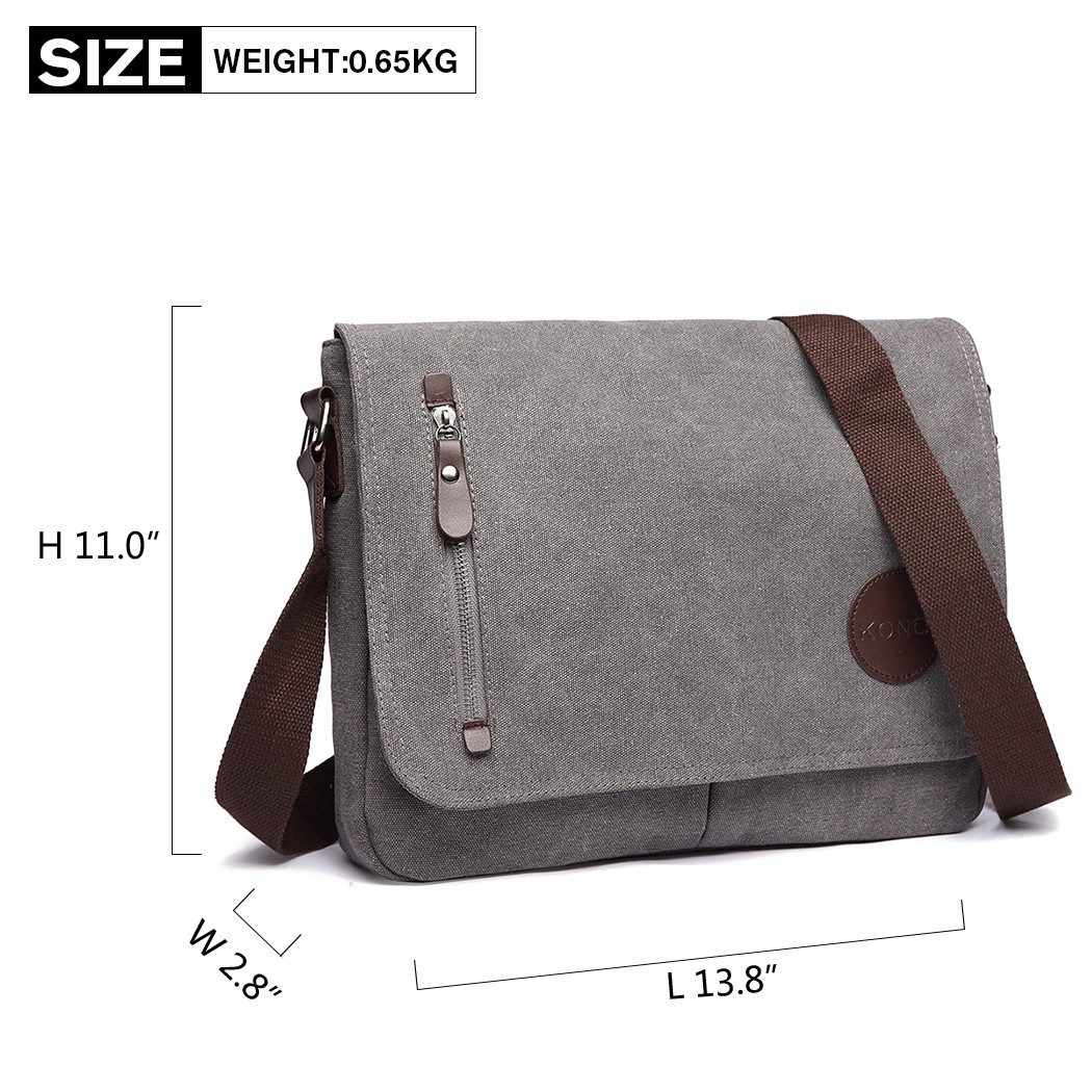 KONO Messenger Bag Leinwand Laptop Messenger günstig online kaufen